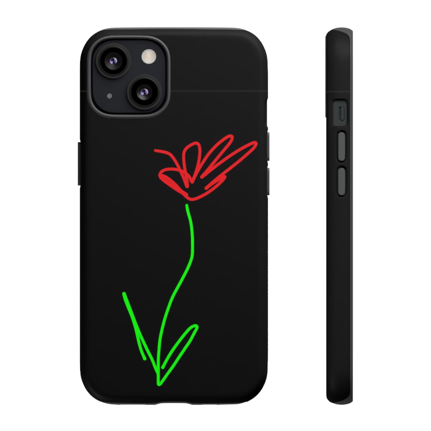 Red Flower- Tough Cases- 41 Phone Styles