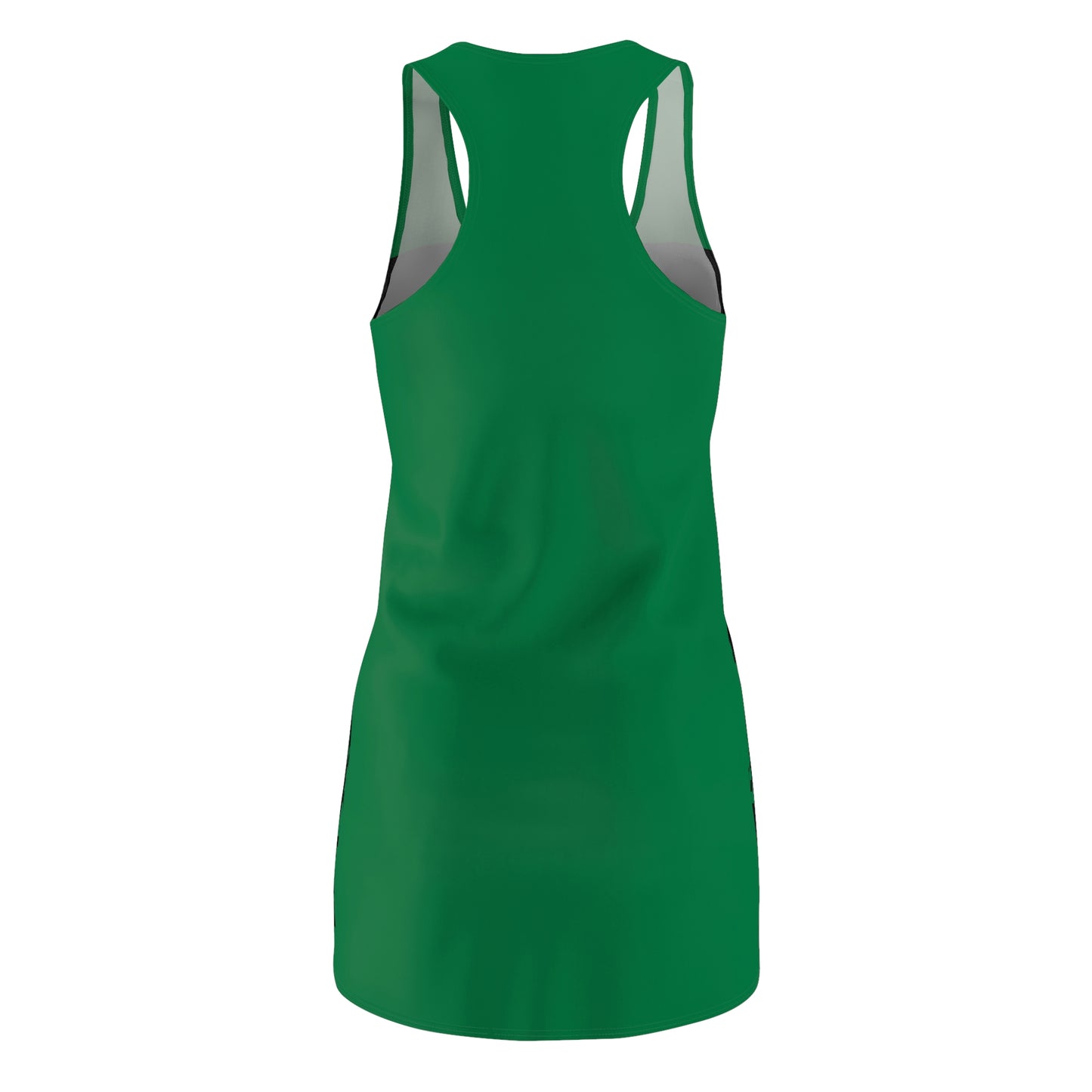 Sunflower- Women's Cut & Sew Racerback Dress (AOP)- Black & Green