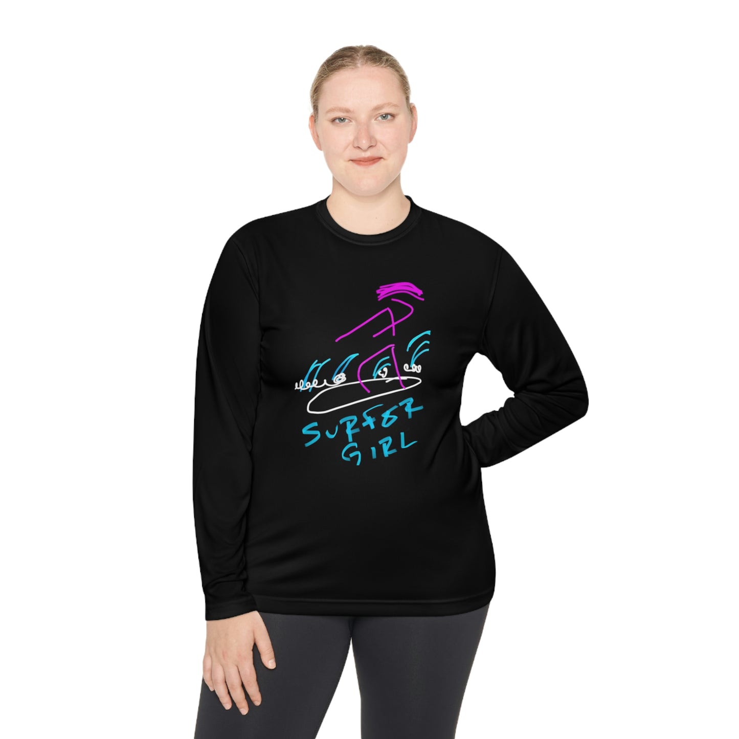 Surfer Girl- Unisex Lightweight Long Sleeve Tee- Adult