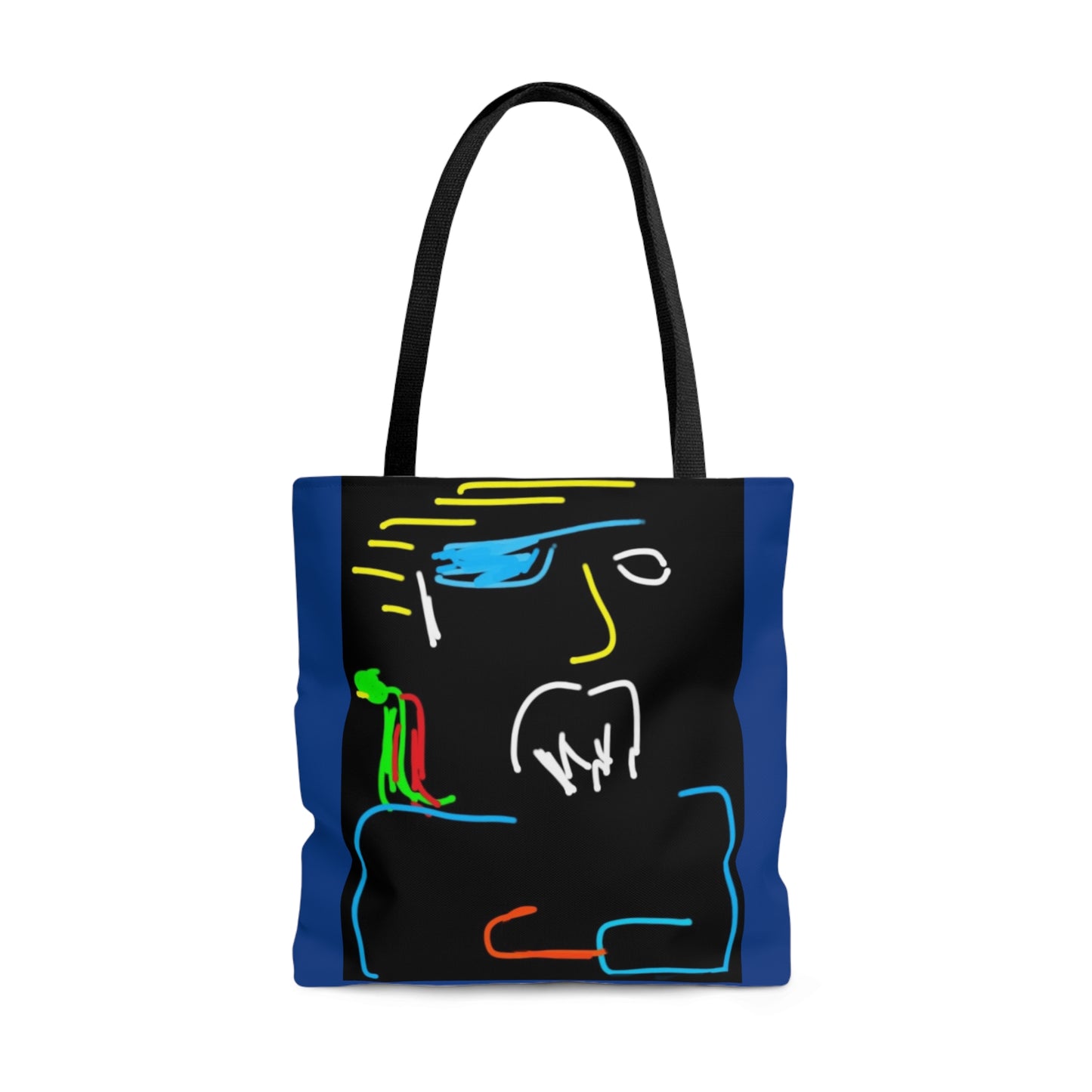 Pirate- Tote Bag (AOP)- Black and Blue