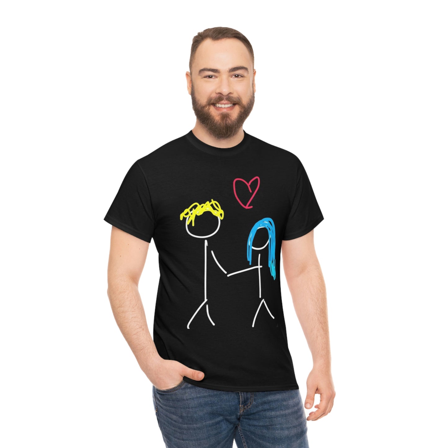 Stick Couple- Unisex Heavy Cotton Tee