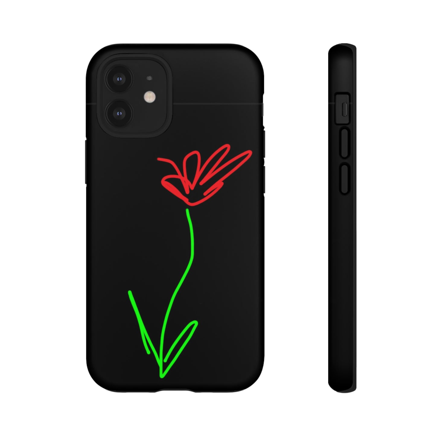 Red Flower- Tough Cases- 41 Phone Styles