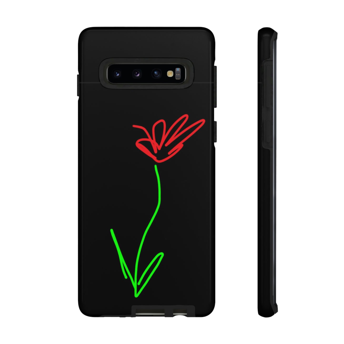 Red Flower- Tough Cases- 41 Phone Styles