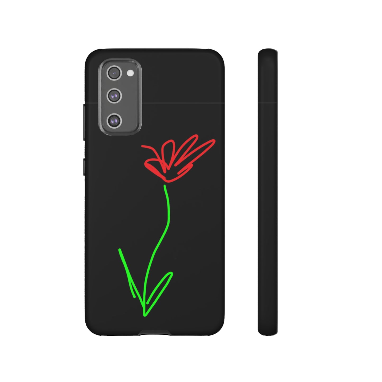 Red Flower- Tough Cases- 41 Phone Styles