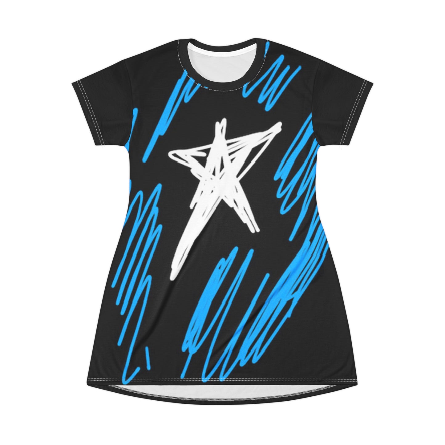 July 4th- Star Field- T-Shirt Dress (AOP)