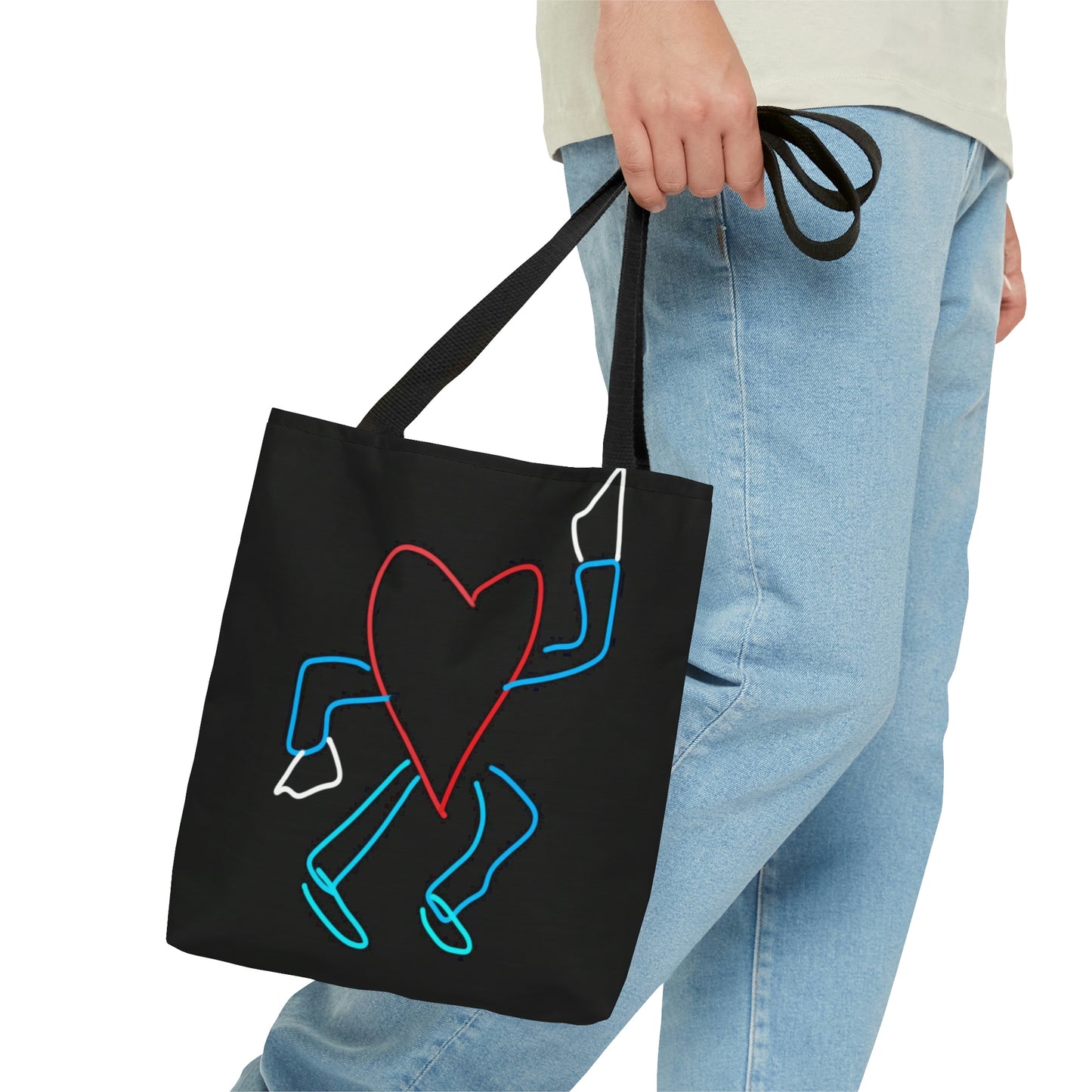 You Make My Heart Dance- Tote Bag (AOP)- Black