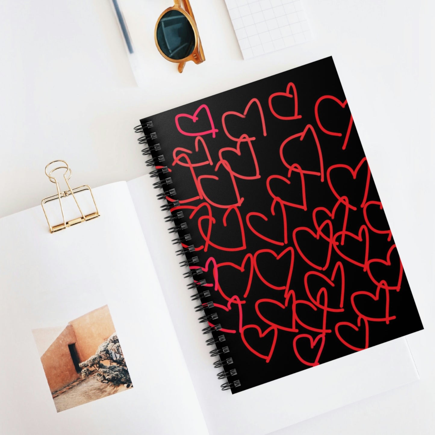 Million Hearts- Spiral Notebook - Ruled Line