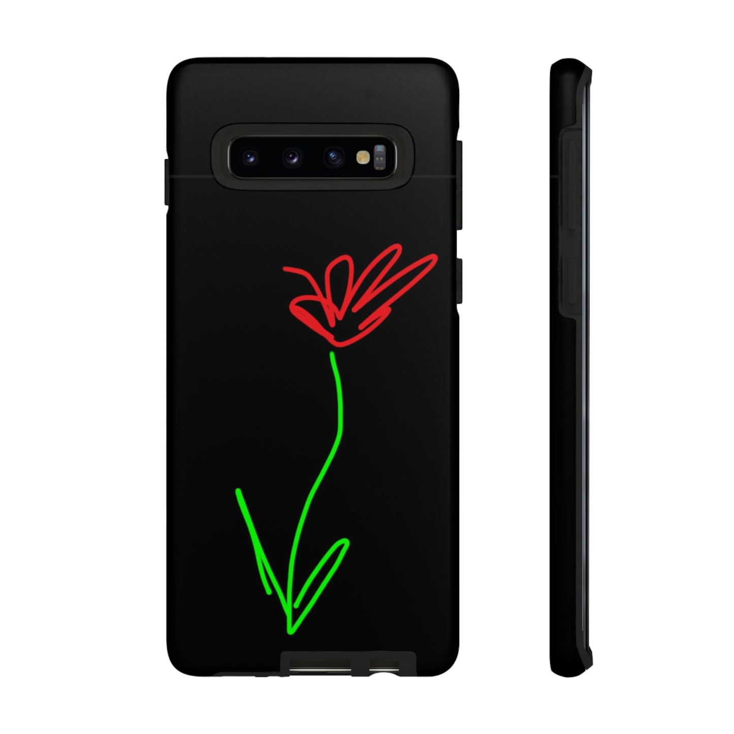 Red Flower- Tough Cases- 41 Phone Styles