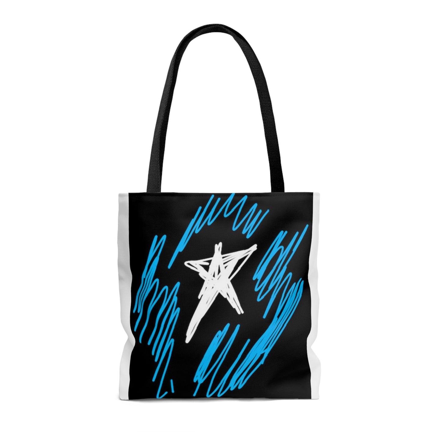 July 4th- Star Field- Tote Bag (AOP)- Black and White