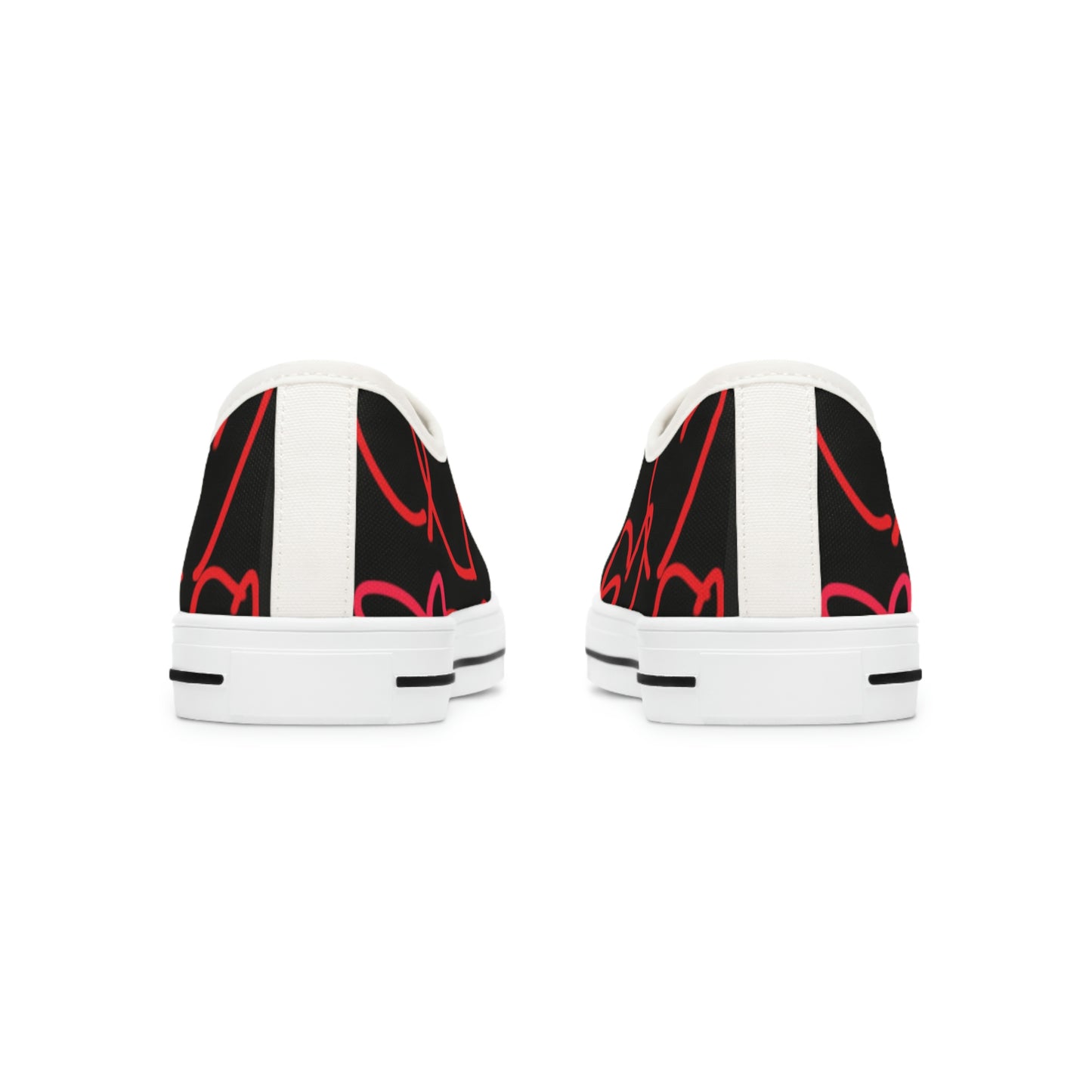 Million Hearts- Women's Low Top Sneakers