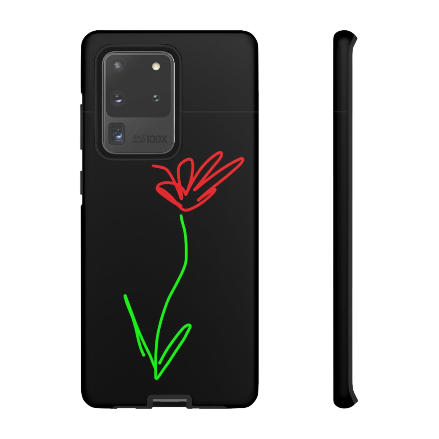 Red Flower- Tough Cases- 41 Phone Styles