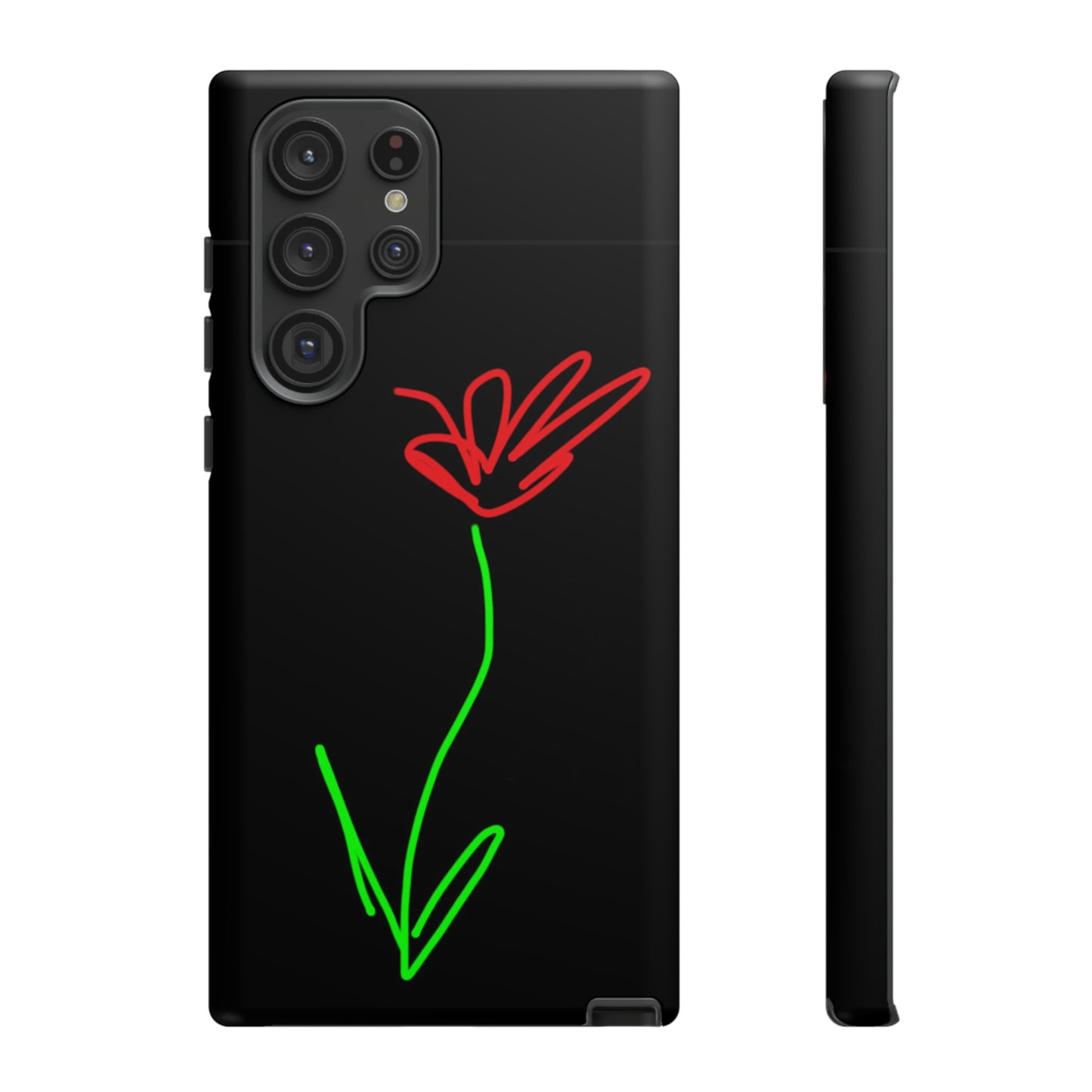 Red Flower- Tough Cases- 41 Phone Styles