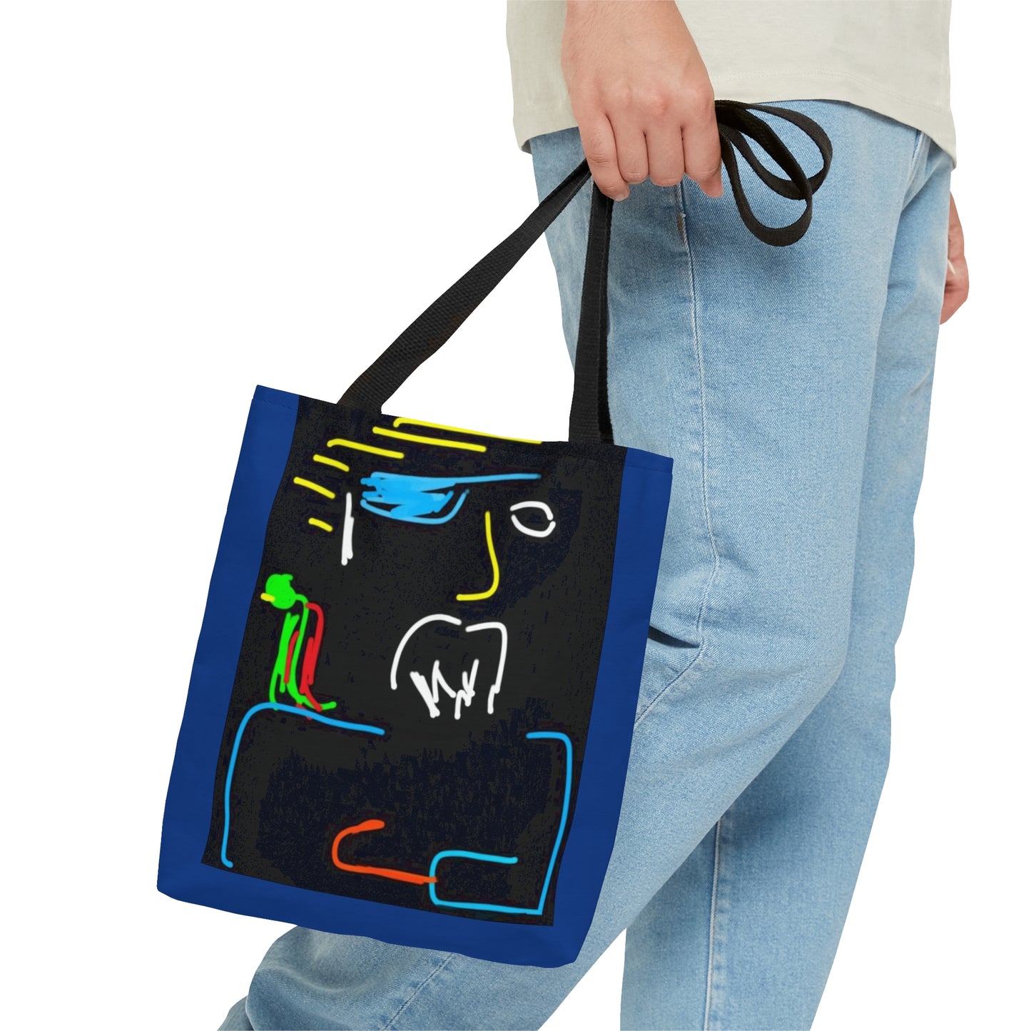 Pirate- Tote Bag (AOP)- Black and Blue