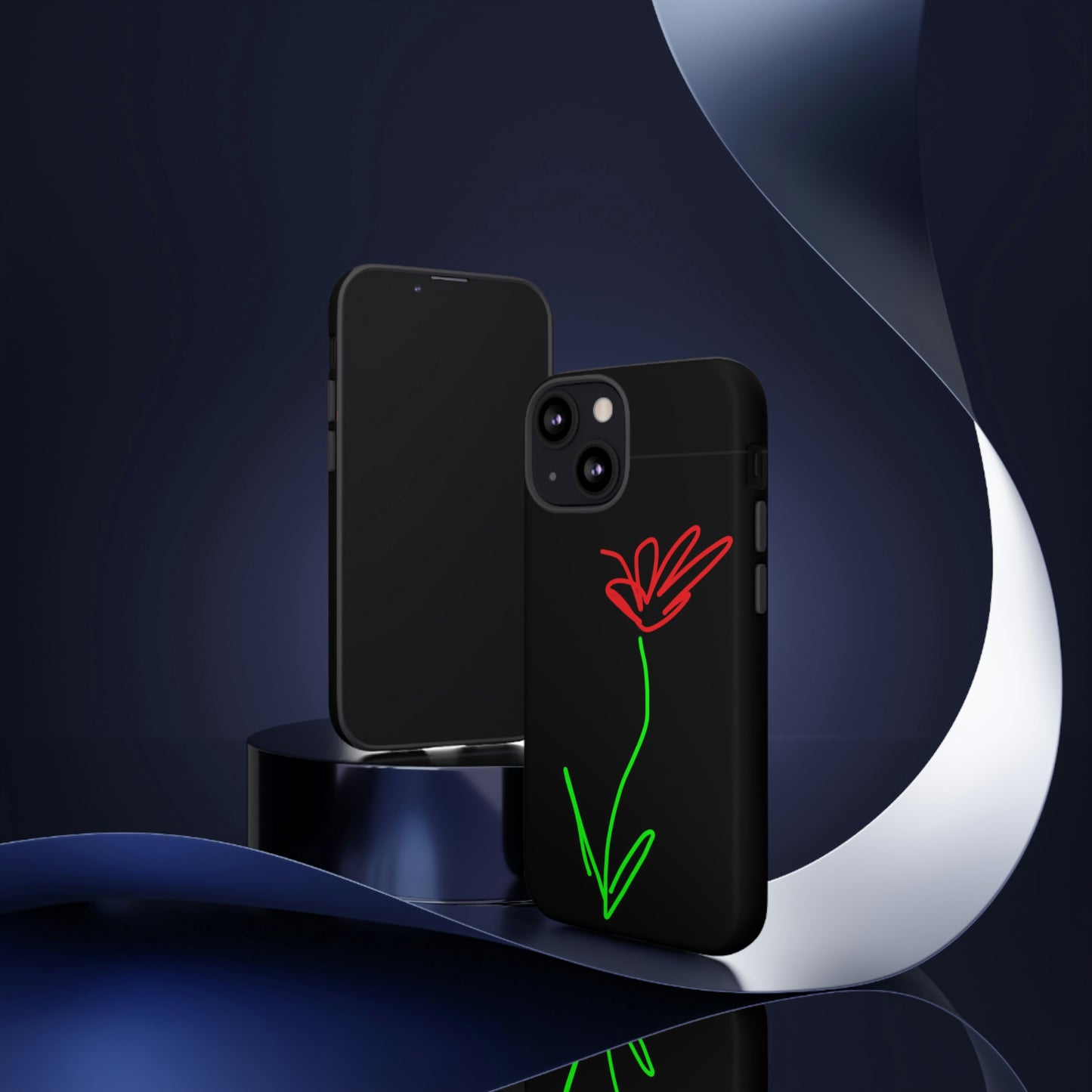 Red Flower- Tough Cases- 41 Phone Styles