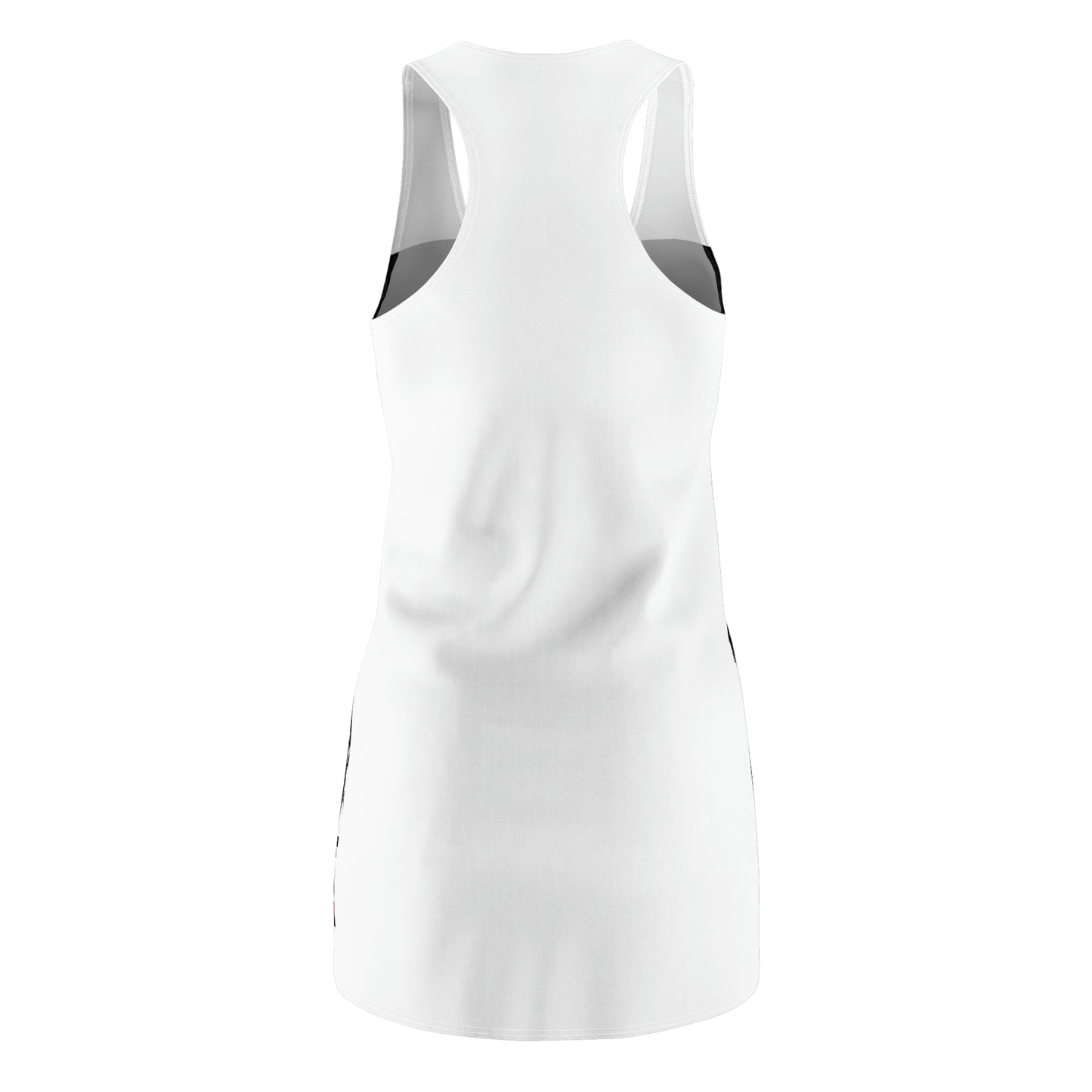 Love- Women's Cut & Sew Racerback Dress (AOP)- Black and White