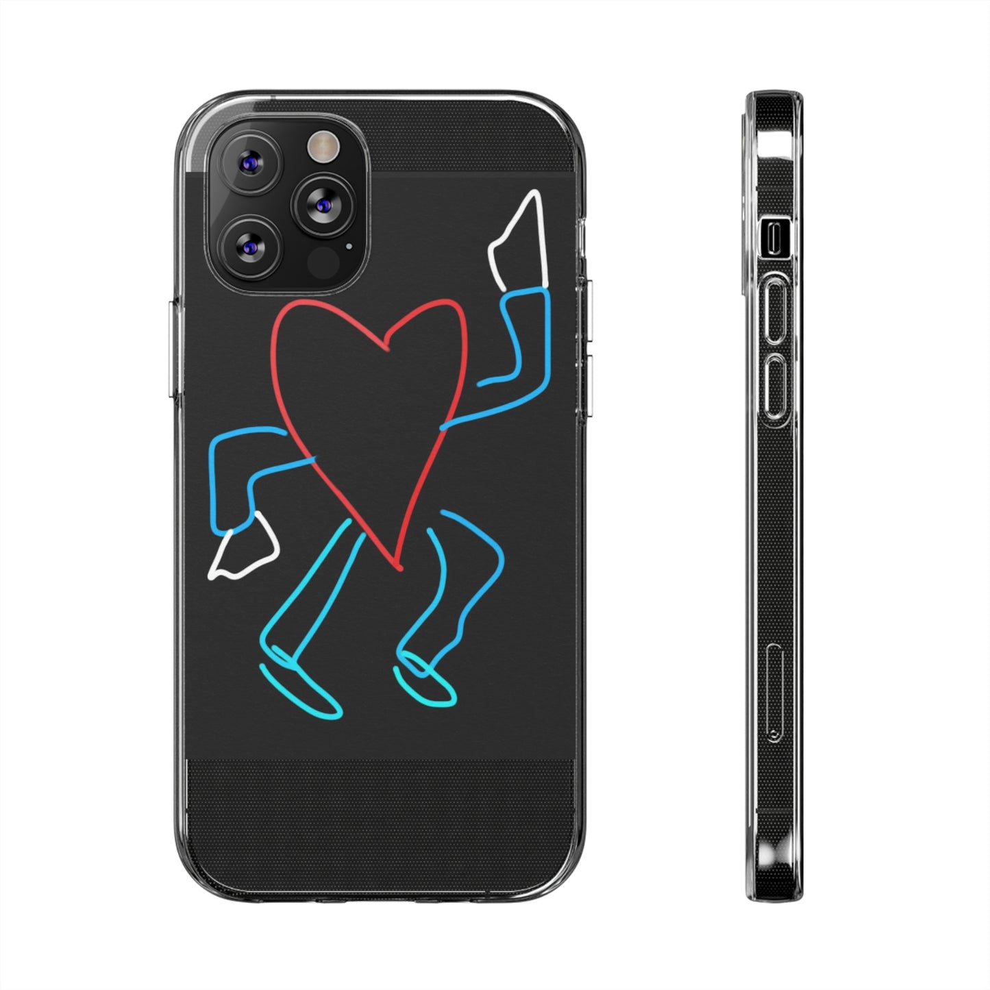 You Make My Heart Dance- Clear Silicone Phone Case