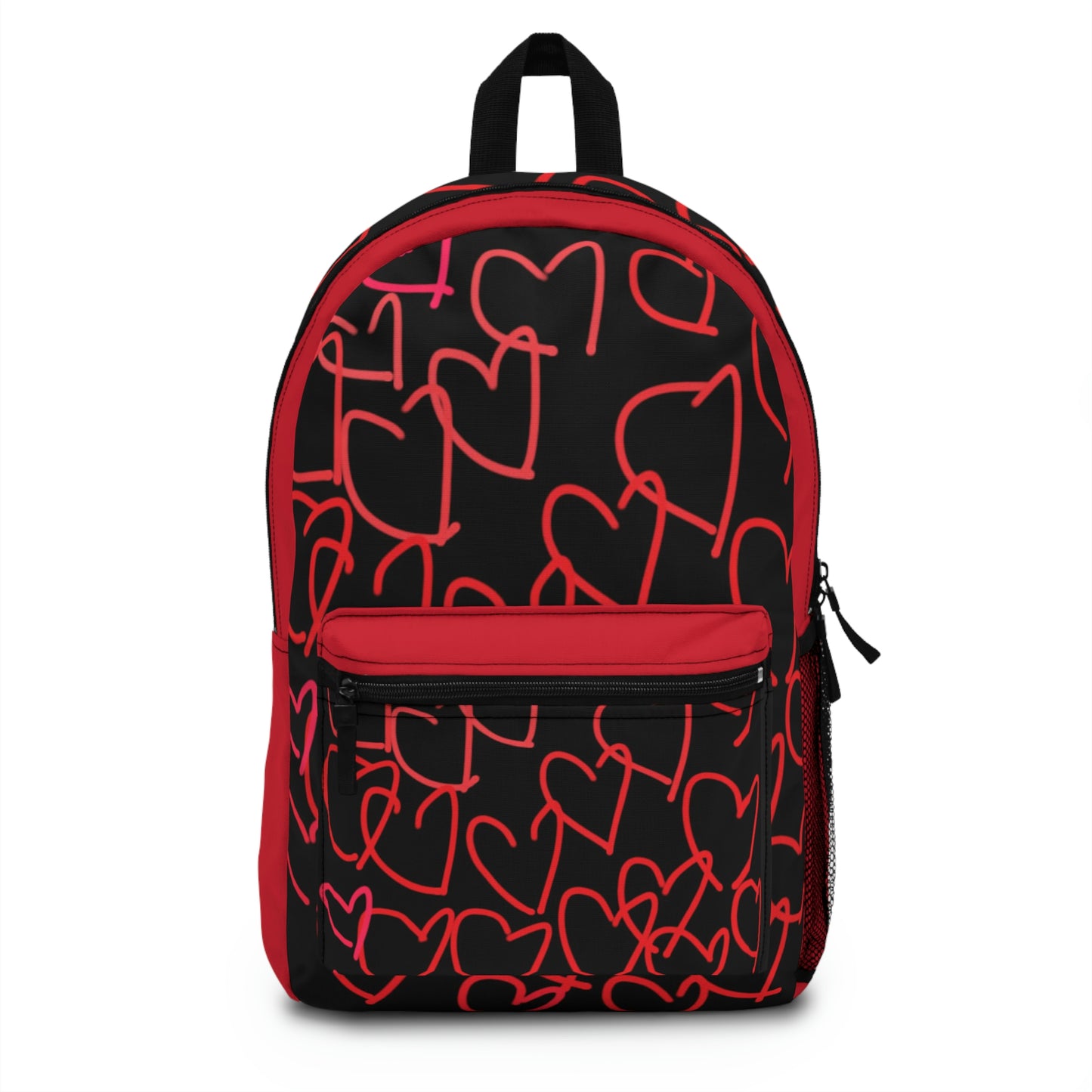 Million Hearts- Backpack- Black & Red