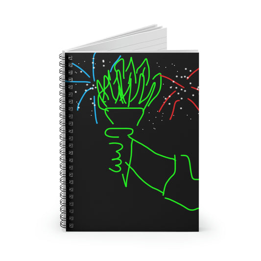 July 4th- Liberty- Spiral Notebook - Ruled Line