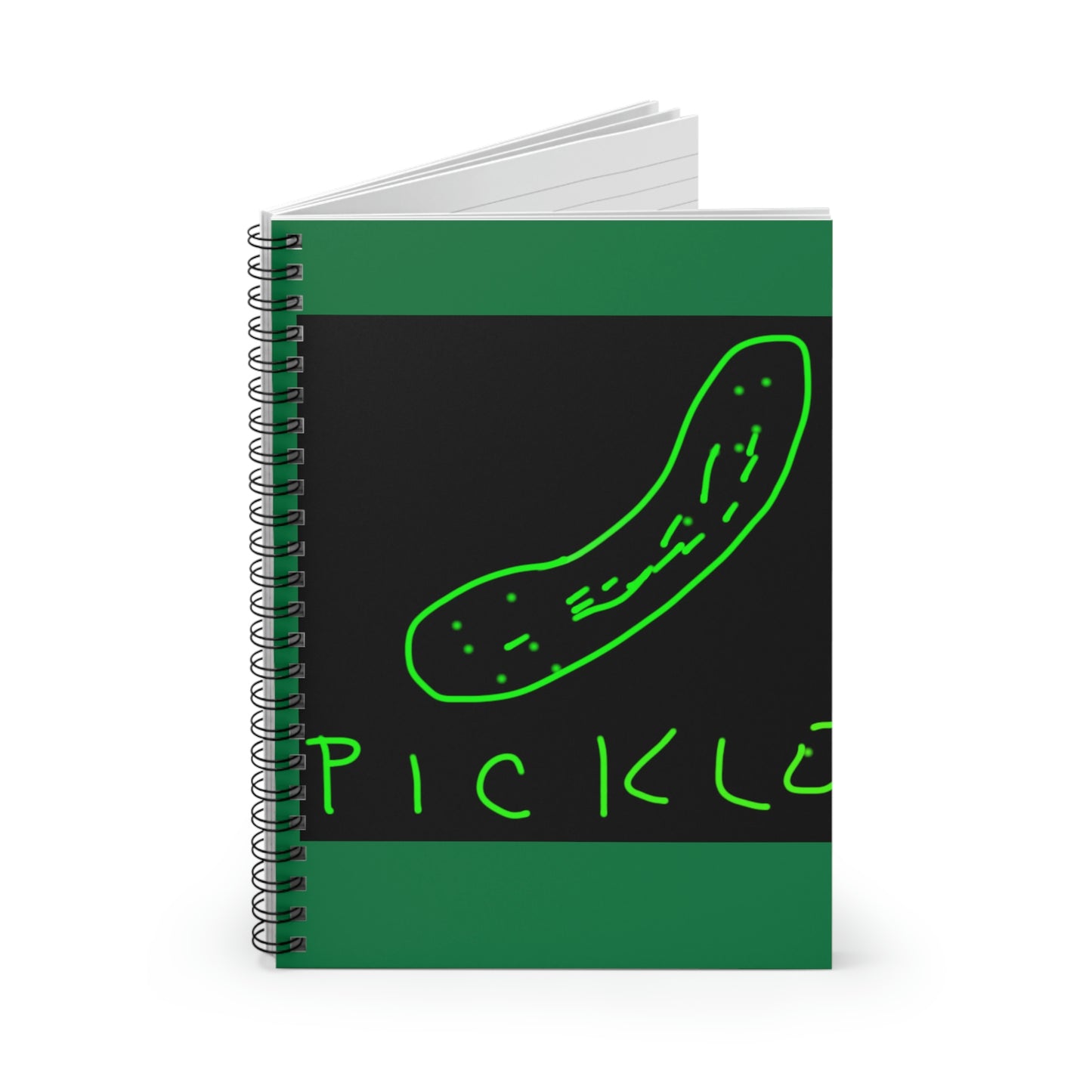 Pickle- Spiral Notebook - Ruled Line- Green