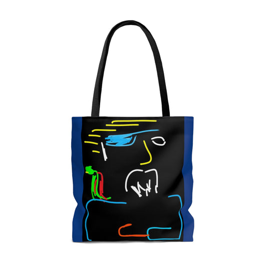 Pirate- Tote Bag (AOP)- Black and Blue