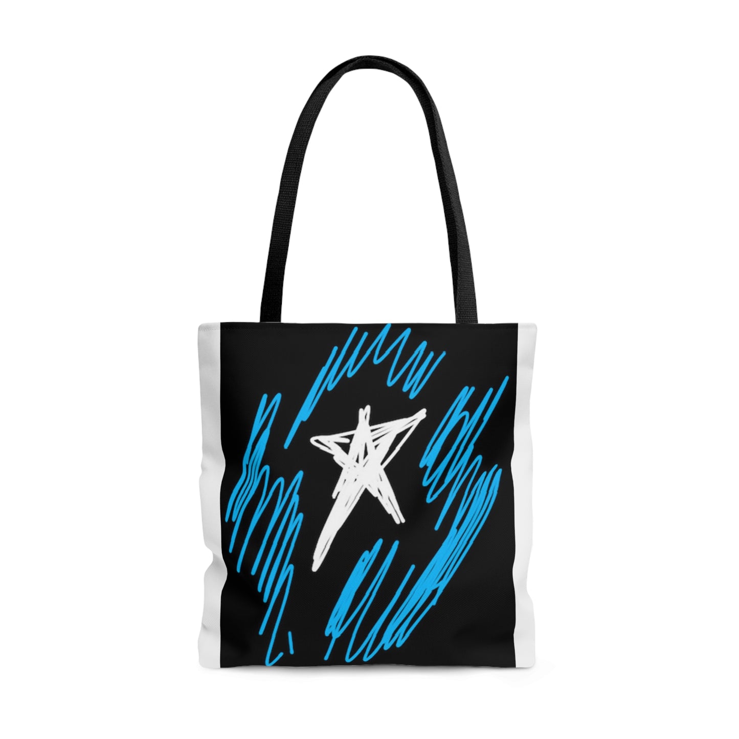 July 4th- Star Field- Tote Bag (AOP)- Black and White