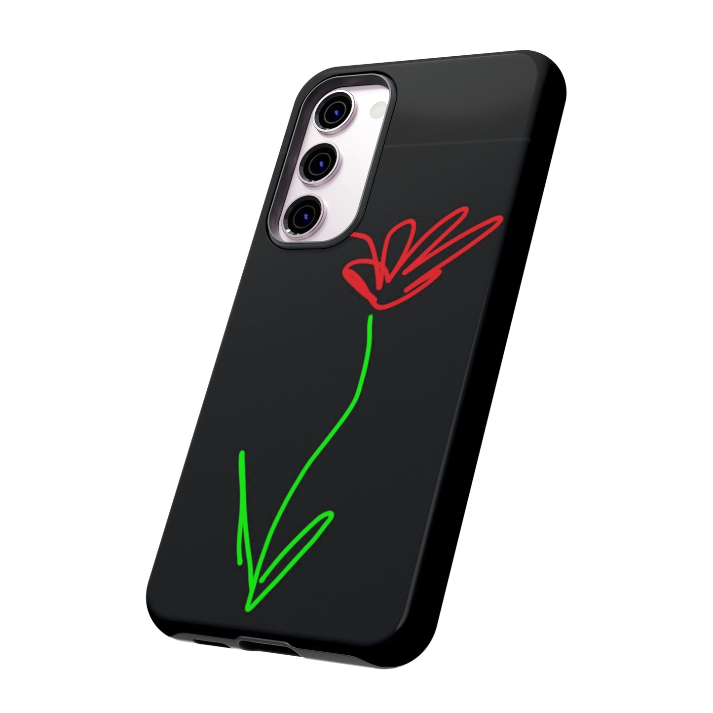 Red Flower- Tough Cases- 41 Phone Styles