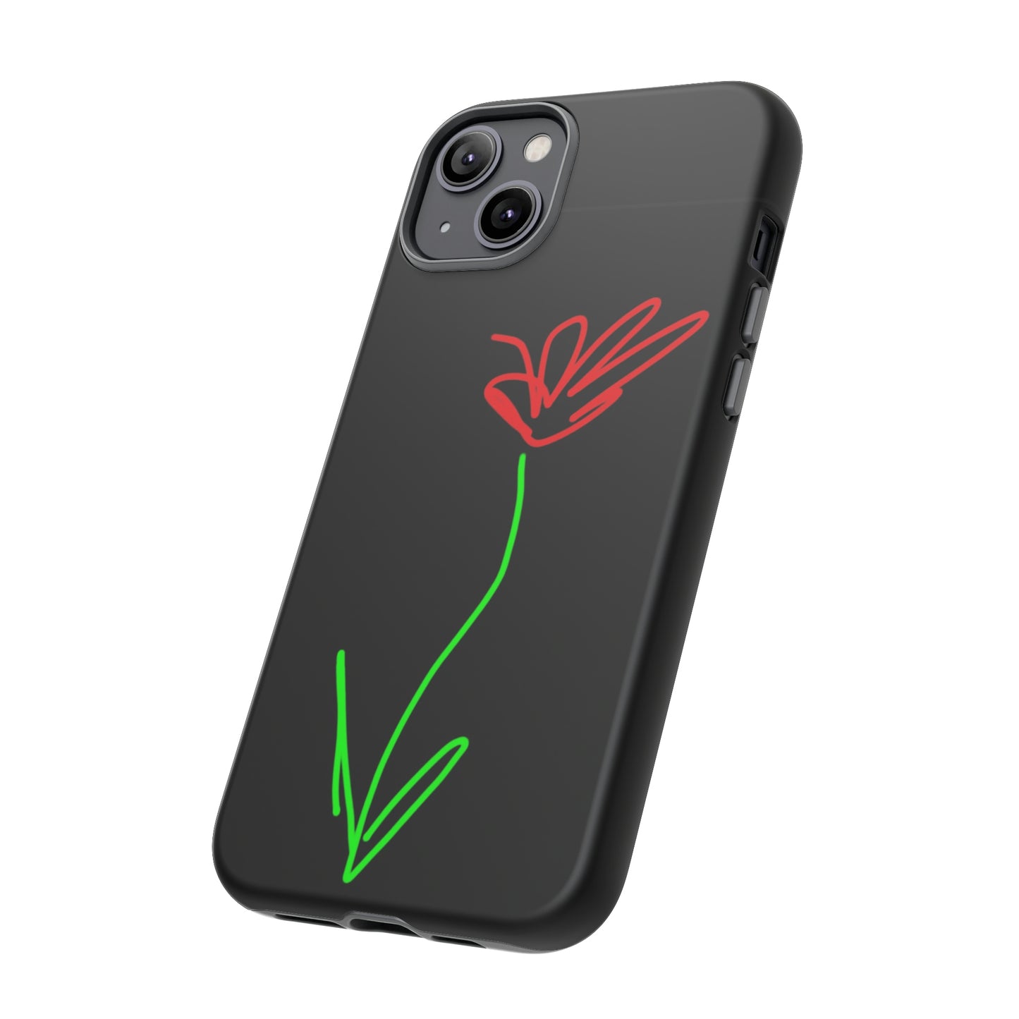 Red Flower- Tough Cases- 41 Phone Styles