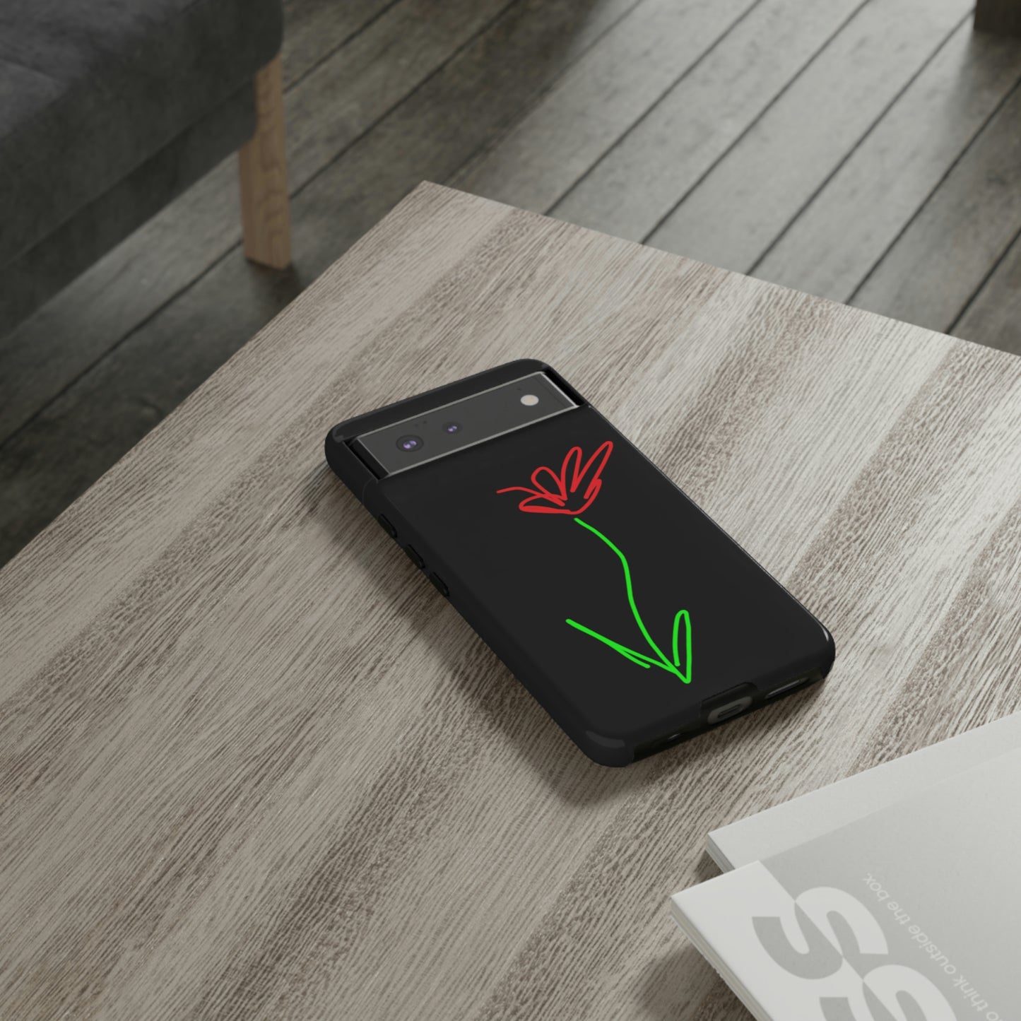 Red Flower- Tough Cases- 41 Phone Styles