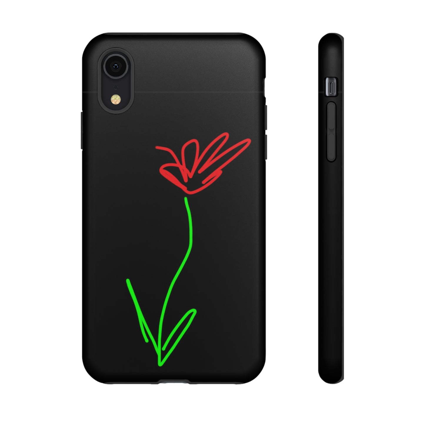 Red Flower- Tough Cases- 41 Phone Styles