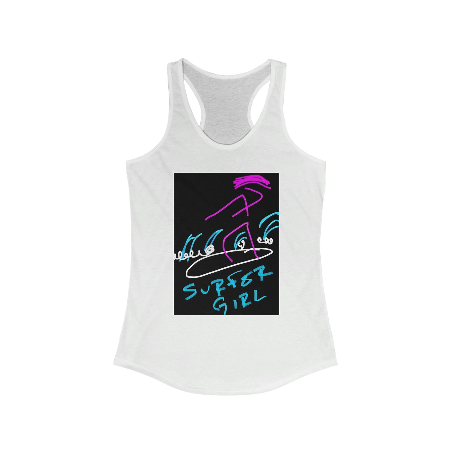 Surfer Girl- Women's Ideal Racerback Tank