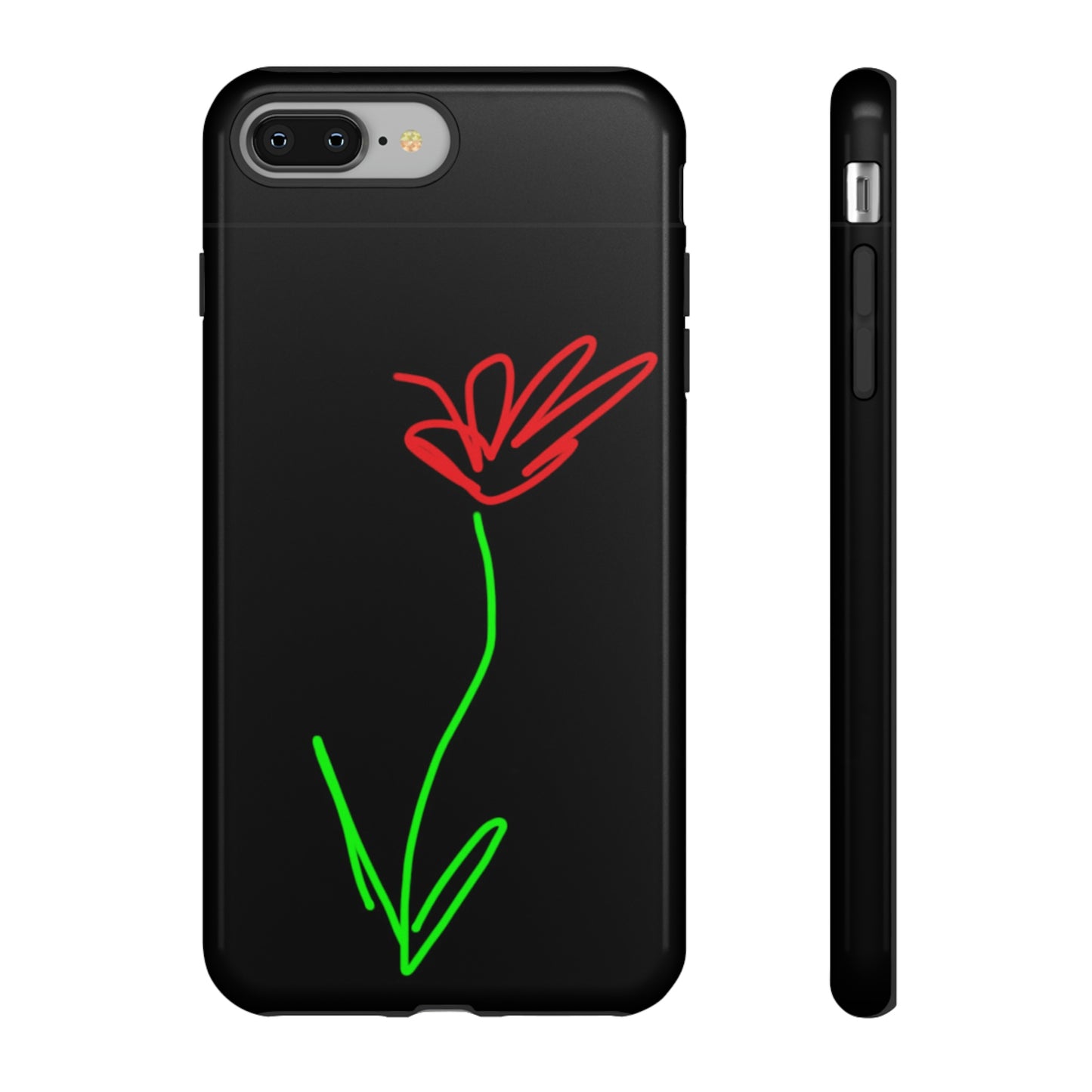 Red Flower- Tough Cases- 41 Phone Styles