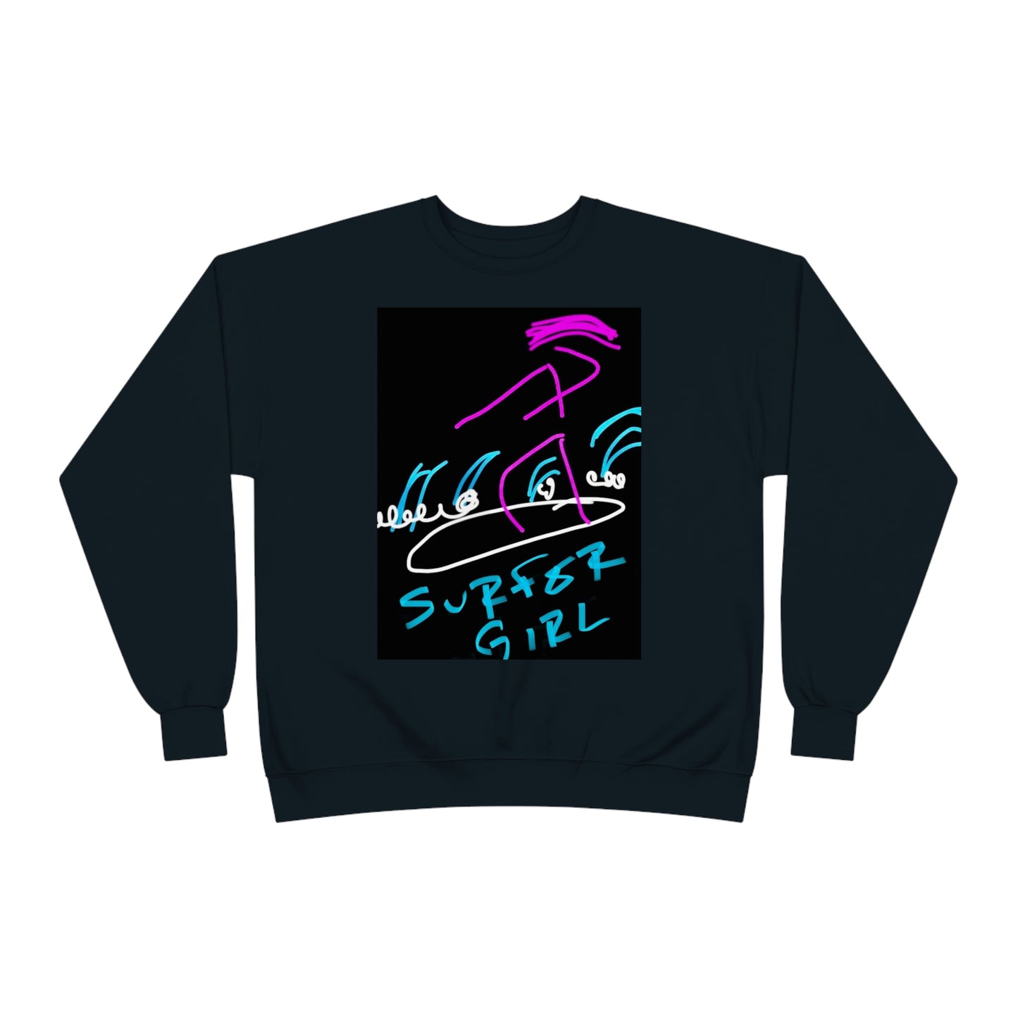 Surfer Girl- Unisex EcoSmart® Crewneck Sweatshirt