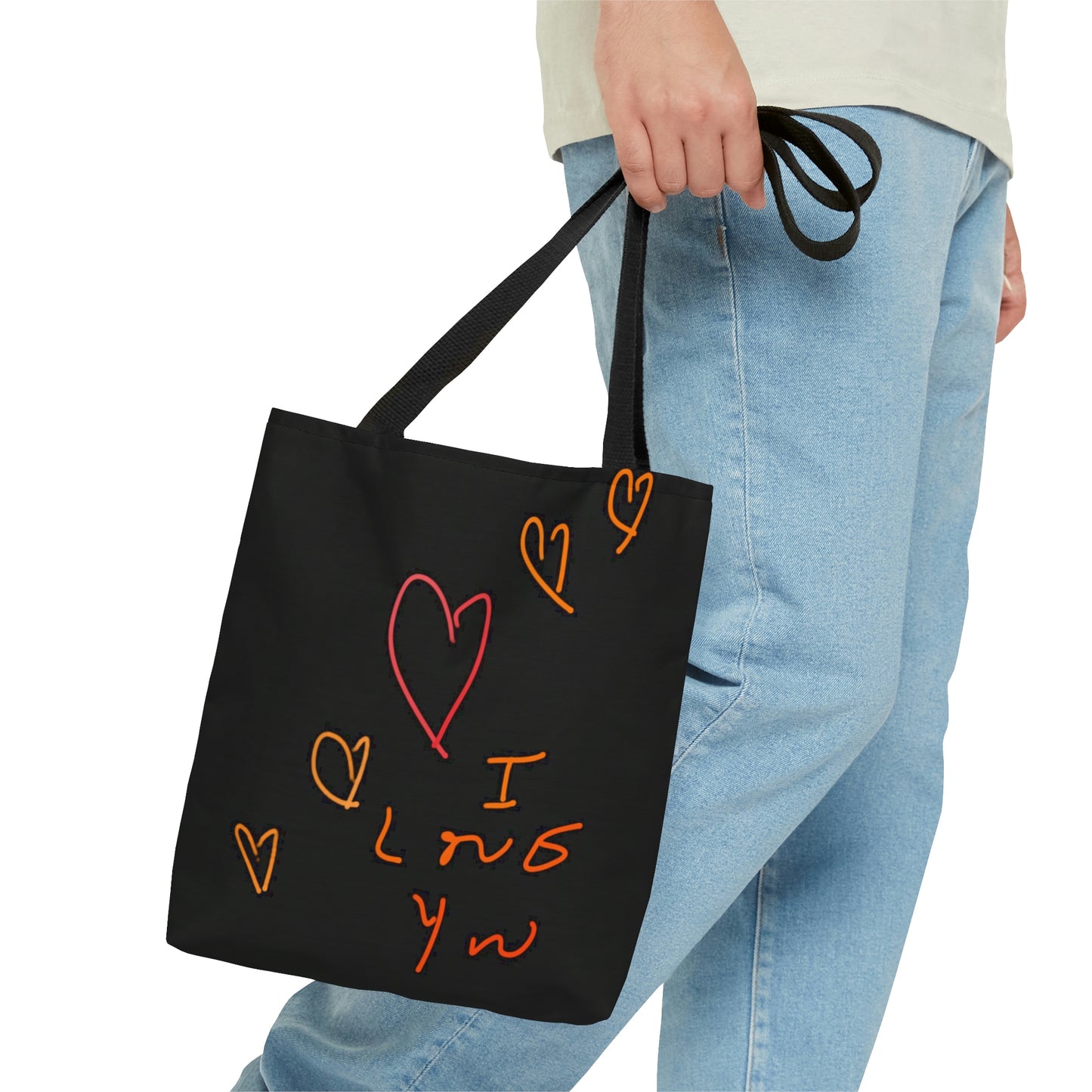 5 Hearts/I Love You- AOP Tote Bag