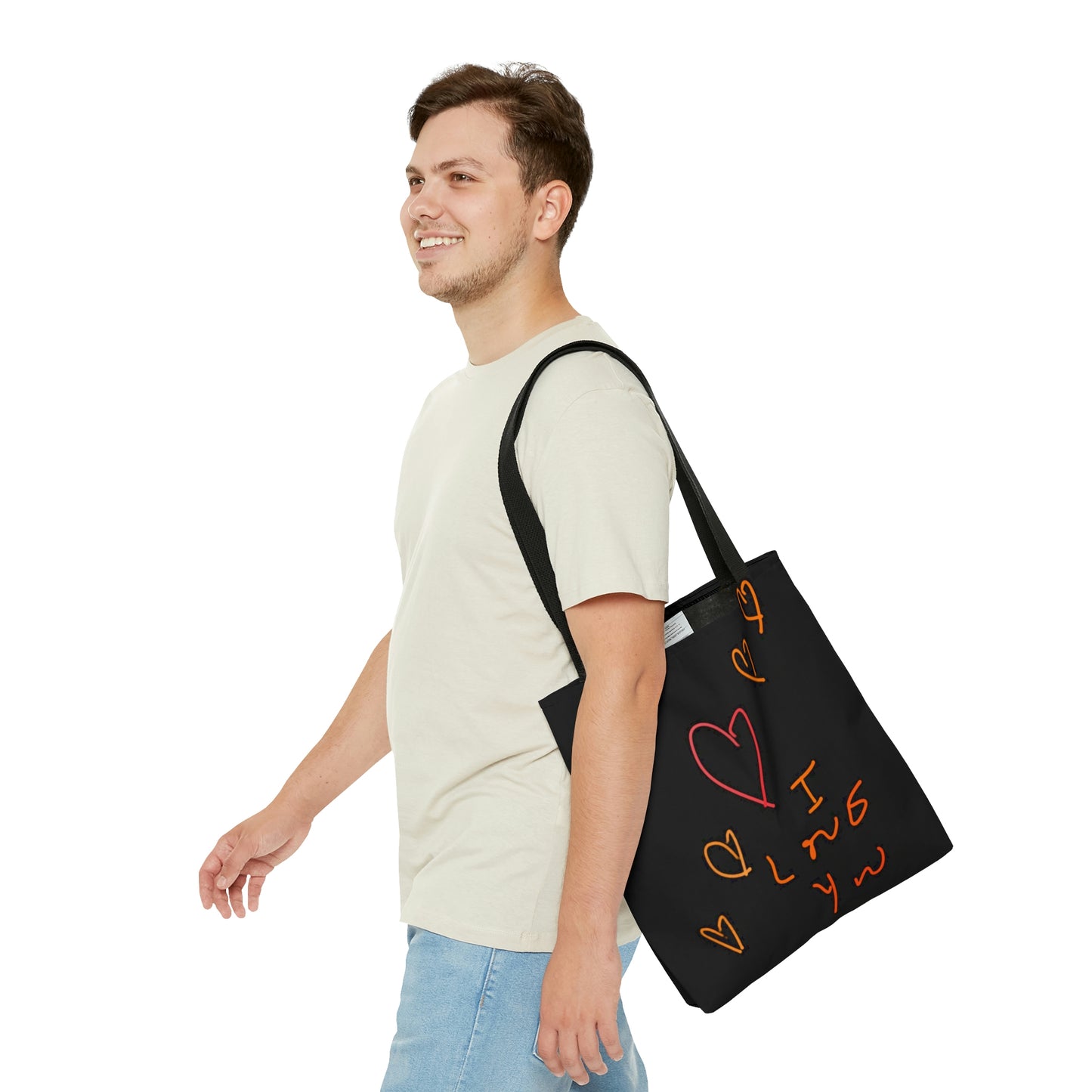 5 Hearts/I Love You- AOP Tote Bag