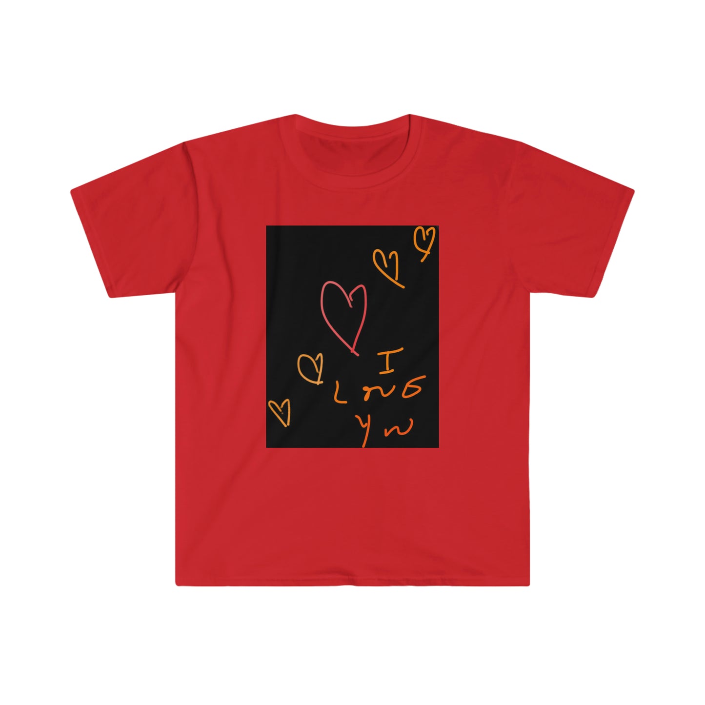 5 Hearts/I Love You- Unisex Softstyle T-Shirt