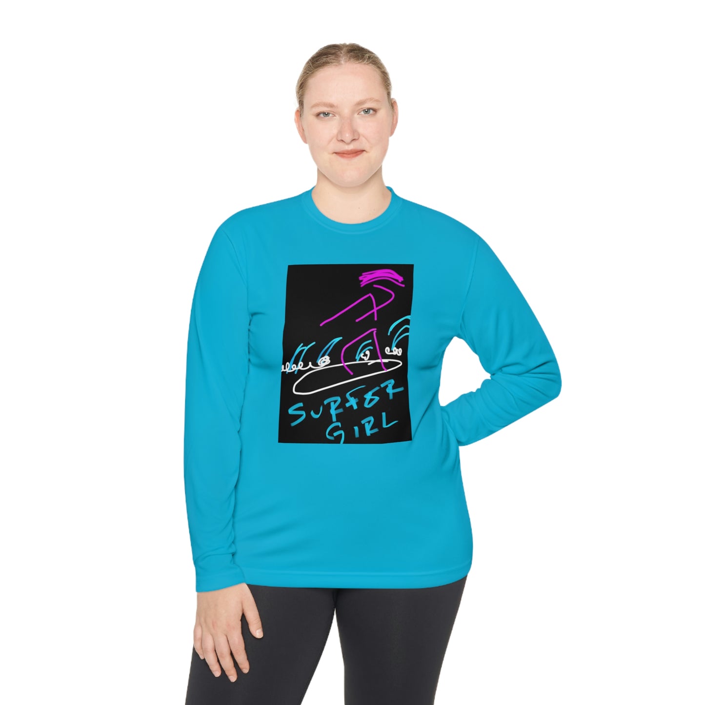 Surfer Girl- Unisex Lightweight Long Sleeve Tee- Adult