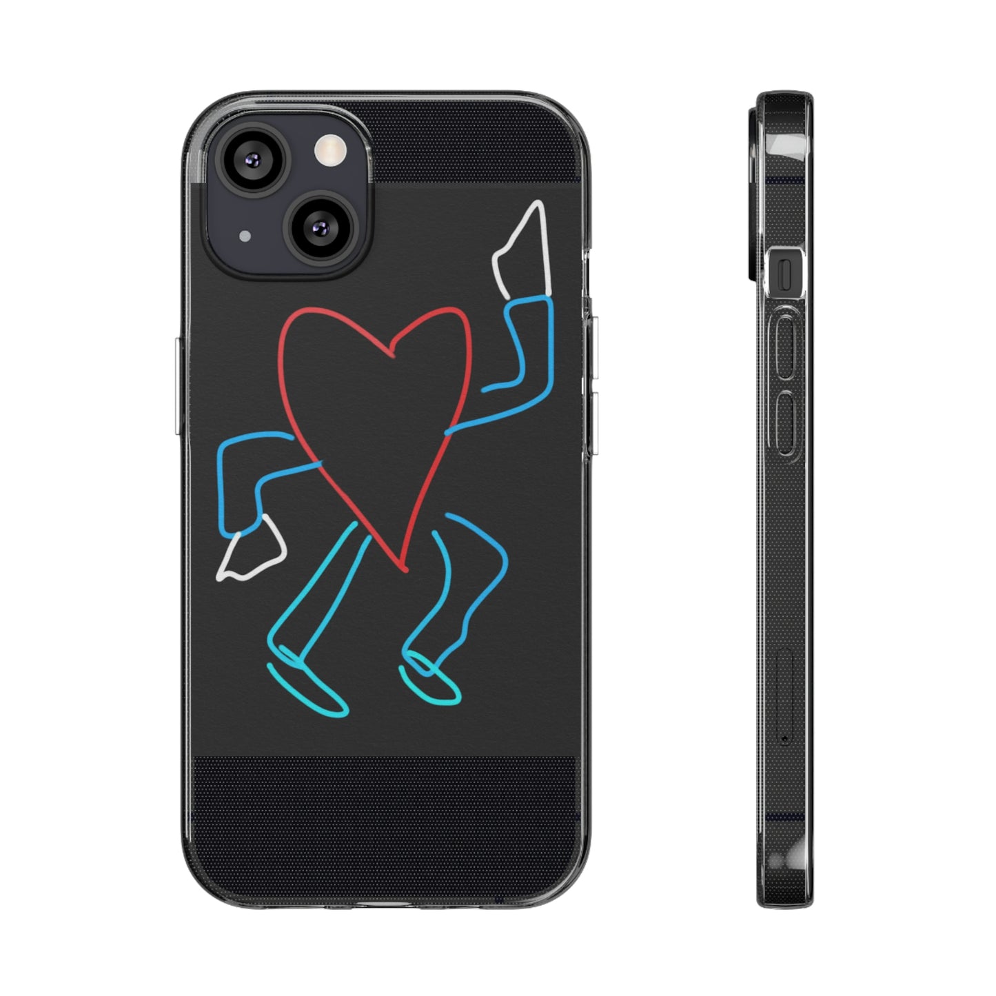 You Make My Heart Dance- Clear Silicone Phone Case