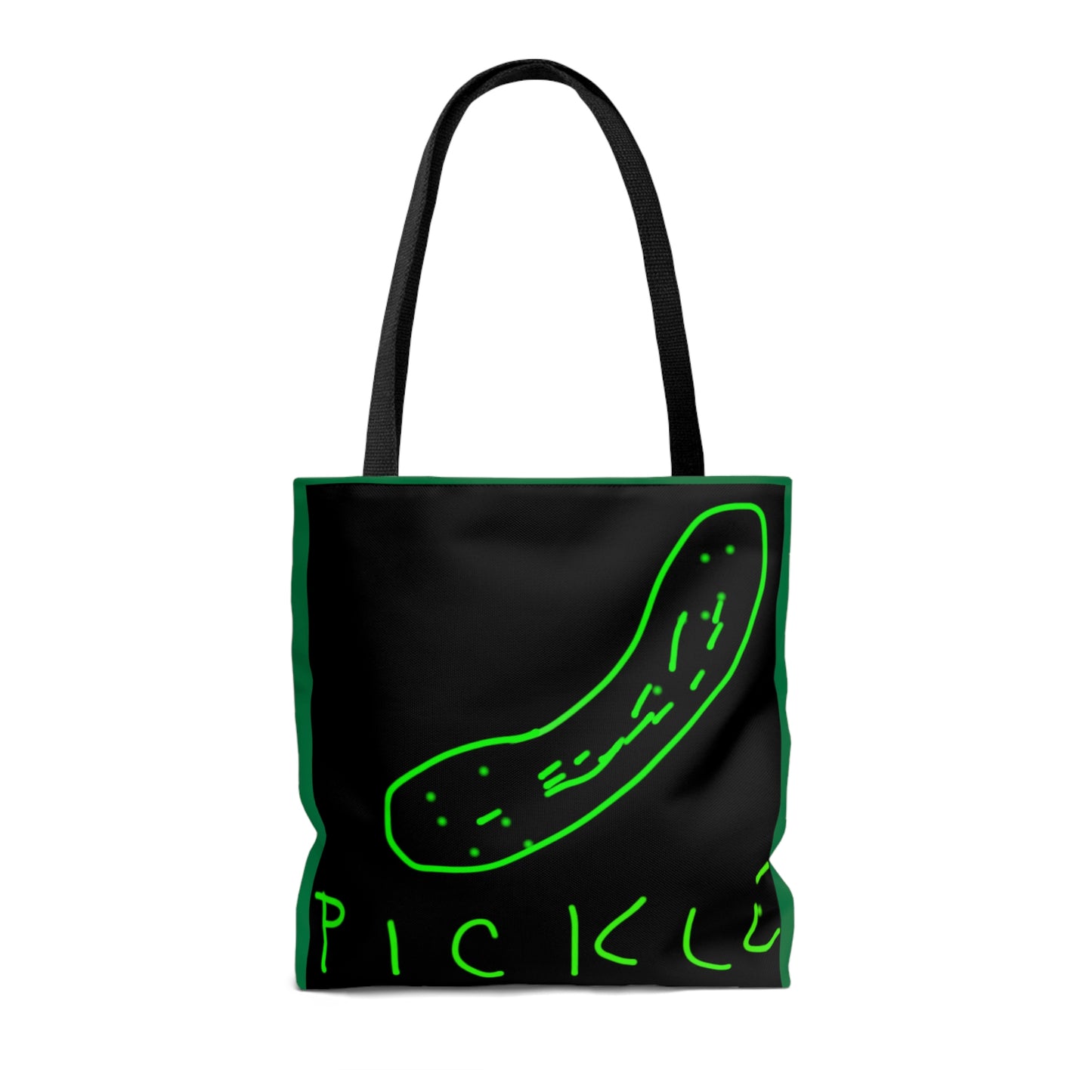 Pickle- Tote Bag (AOP)- Black & Green