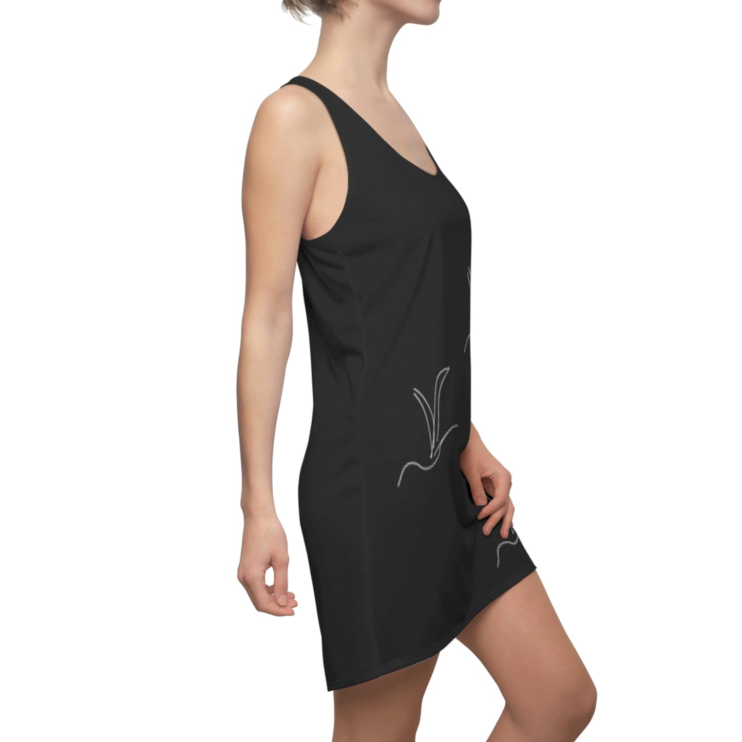 Origami x3- Women's Cut & Sew Racerback Dress (AOP)