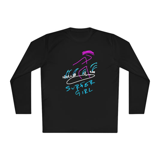 Surfer Girl- Unisex Lightweight Long Sleeve Tee- Adult