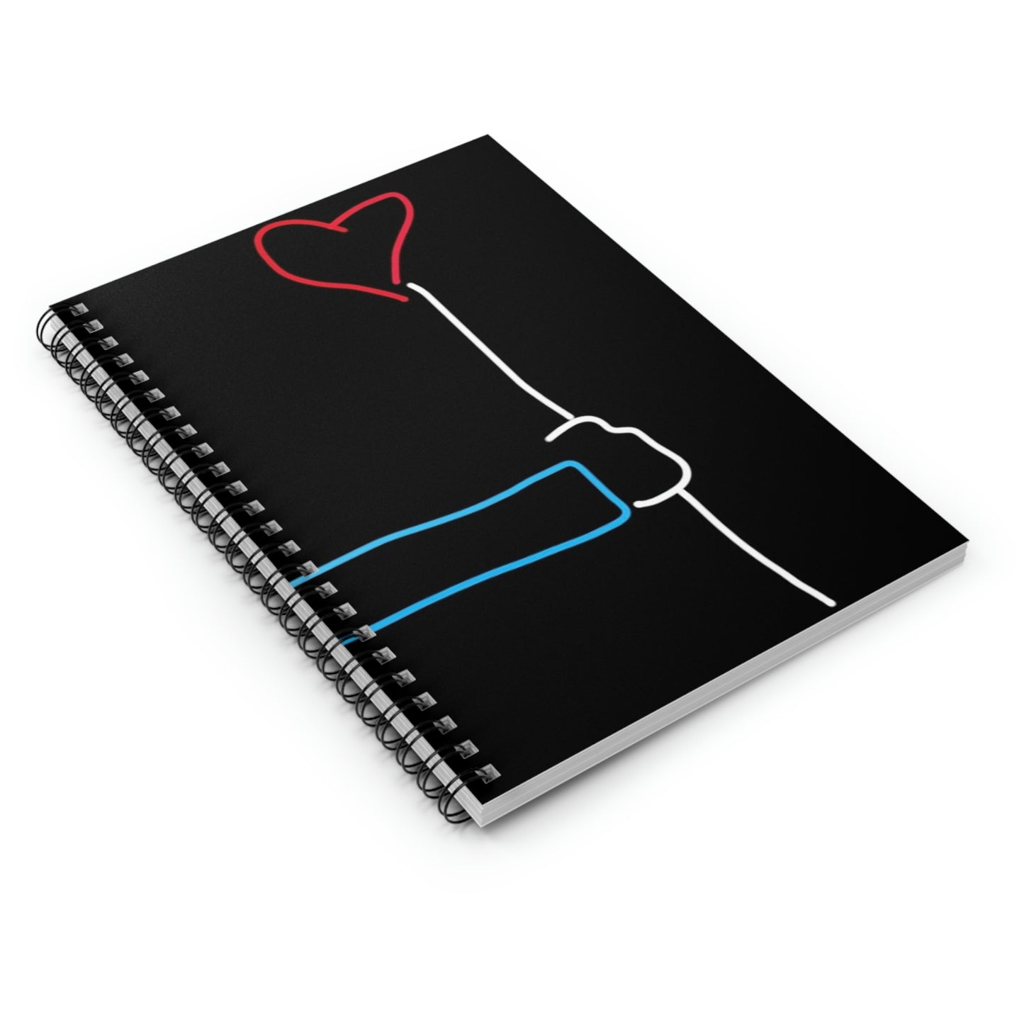 Heart Balloon- Spiral Notebook - Ruled Line