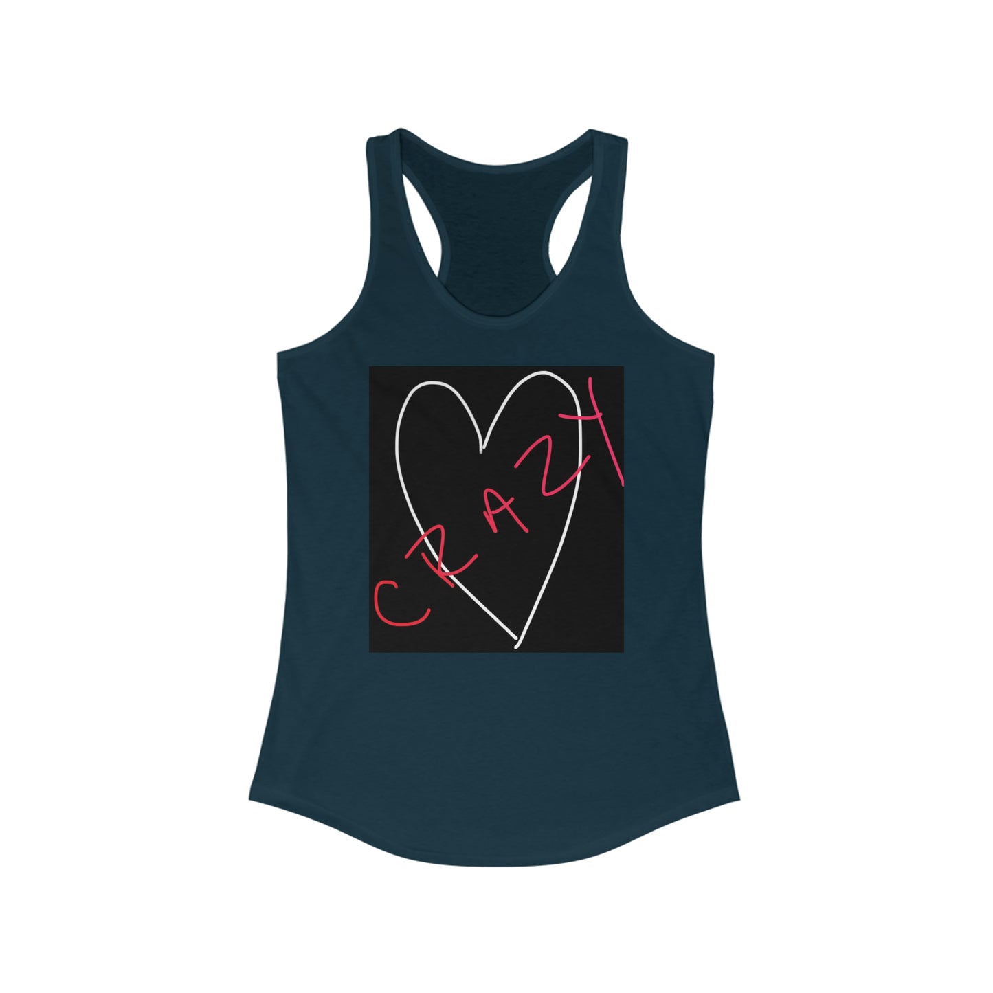 Crazy Heart- Women's Ideal Racerback Tank