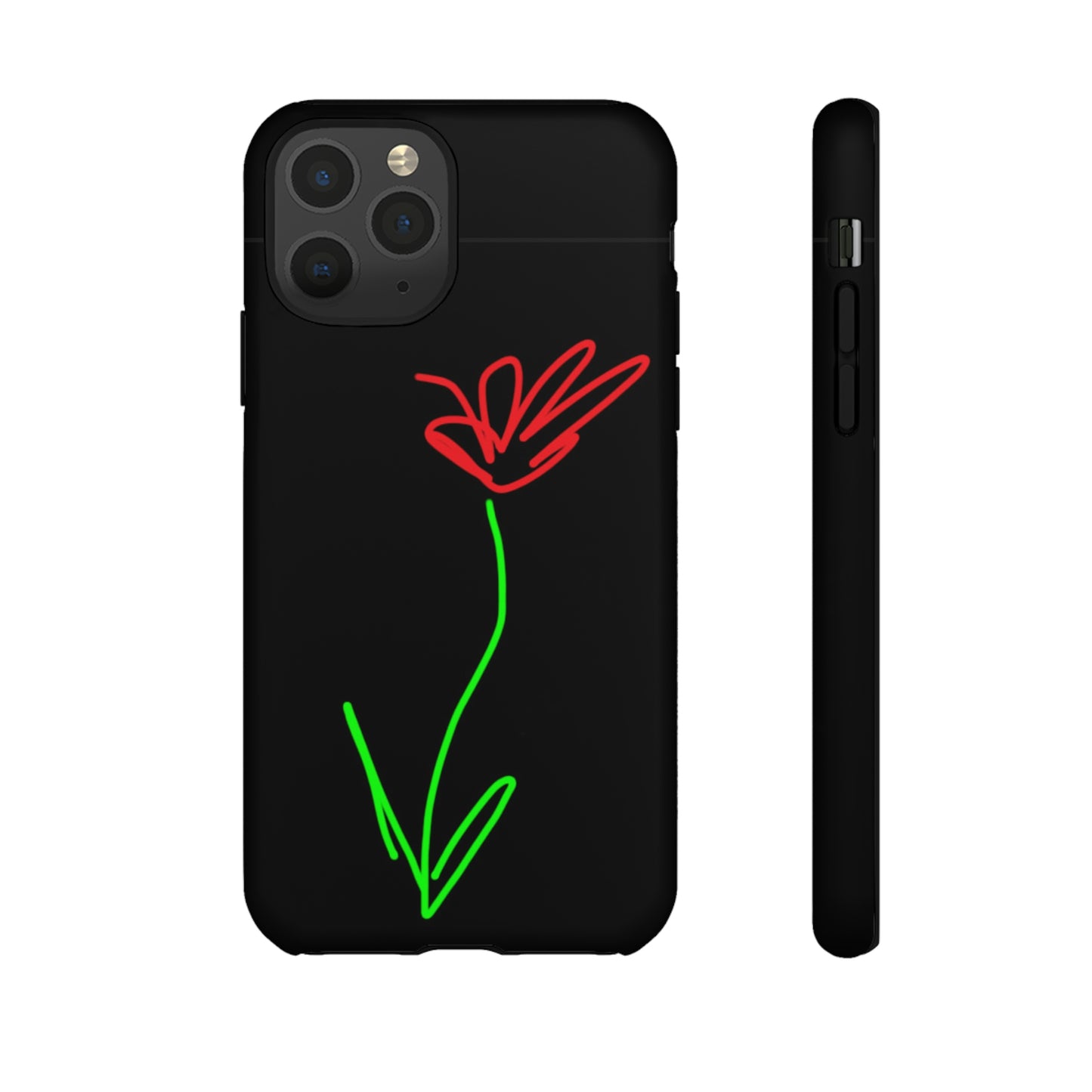 Red Flower- Tough Cases- 41 Phone Styles