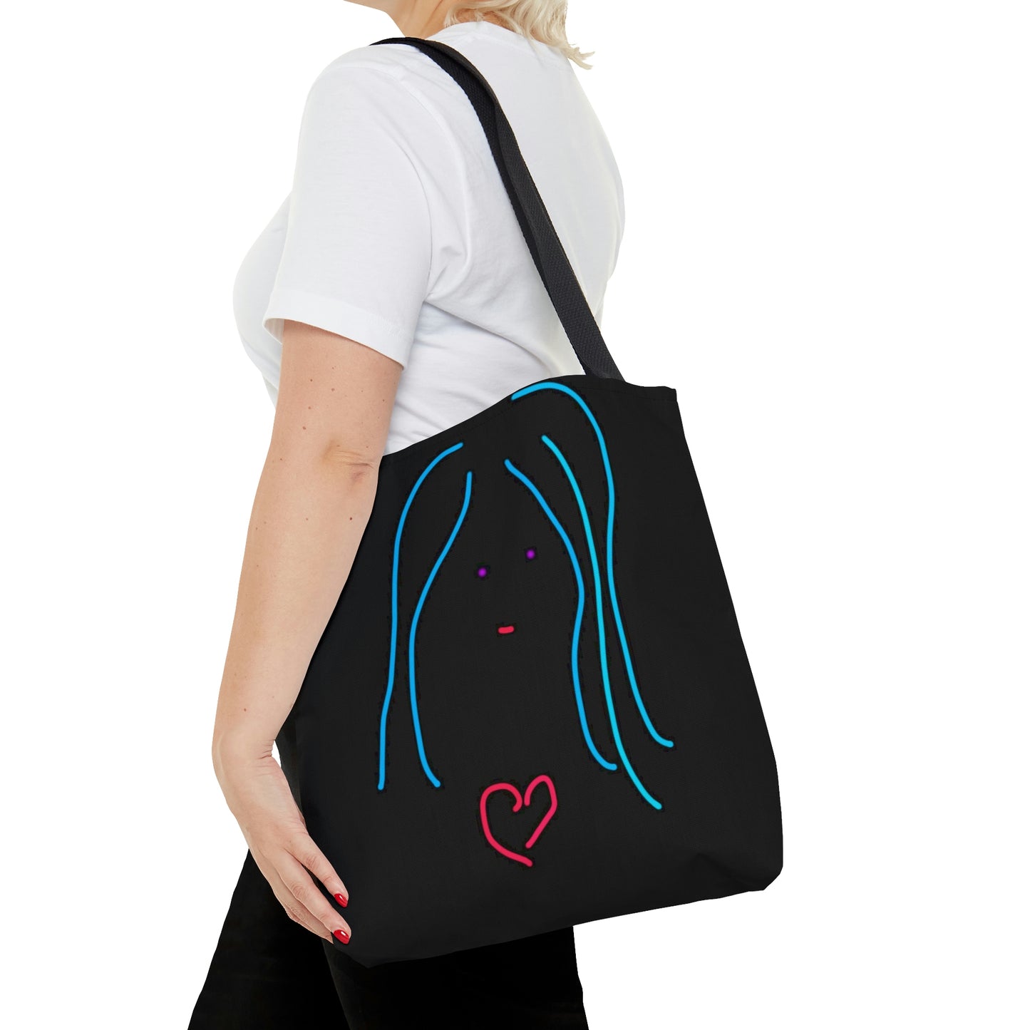 Heart Girl- AOP Tote Bag