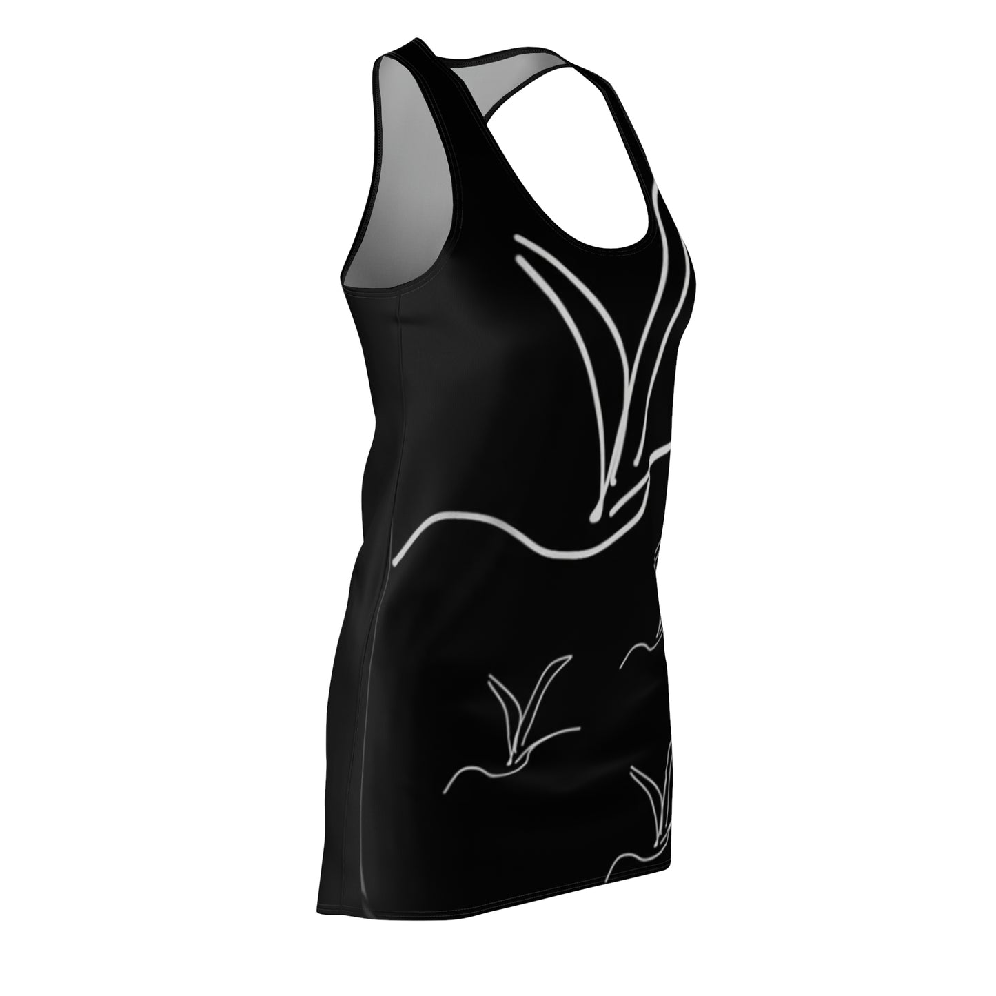 Origami/Flock- Women's Cut & Sew Racerback Dress (AOP)