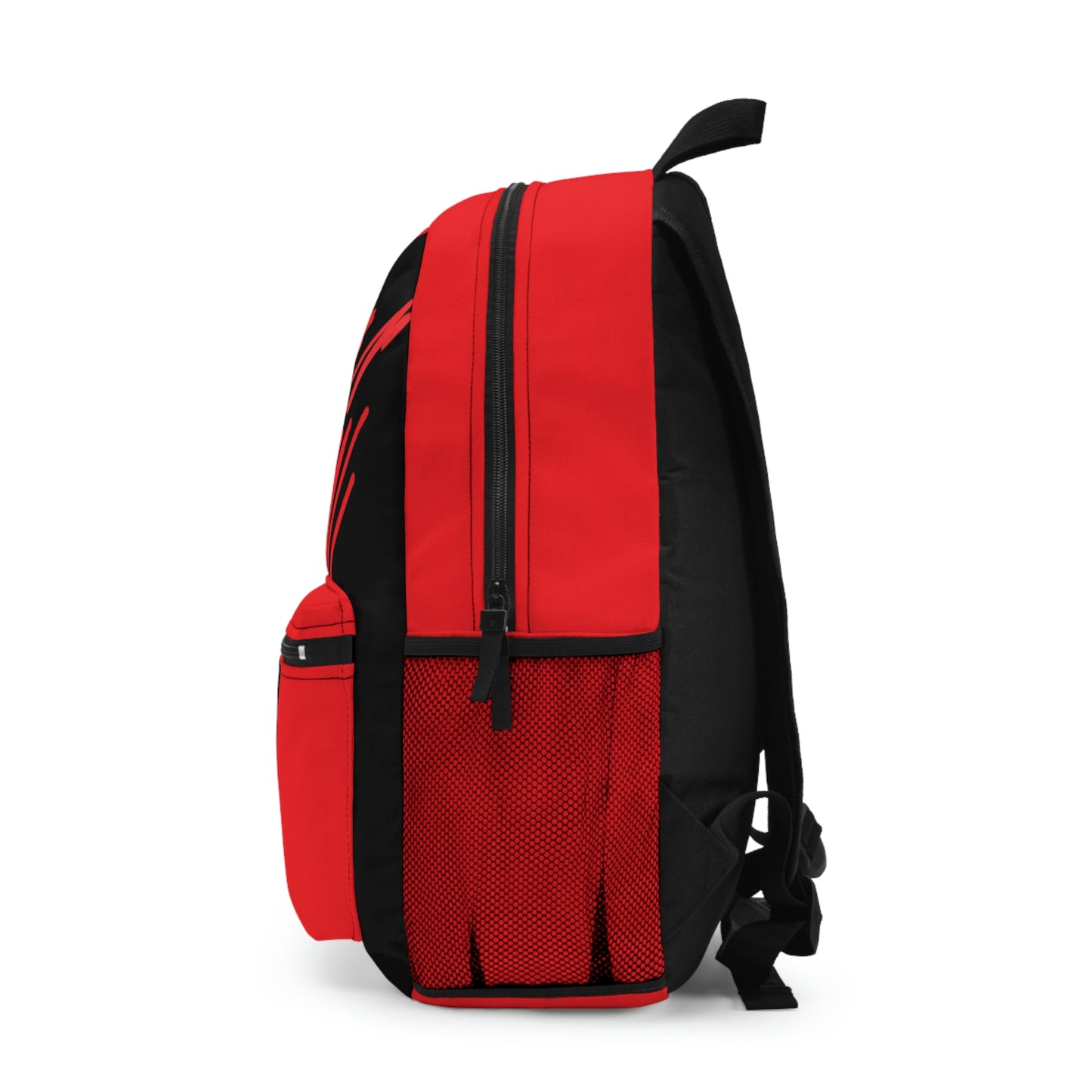 Scribble Heart- Backpack- Black & Red