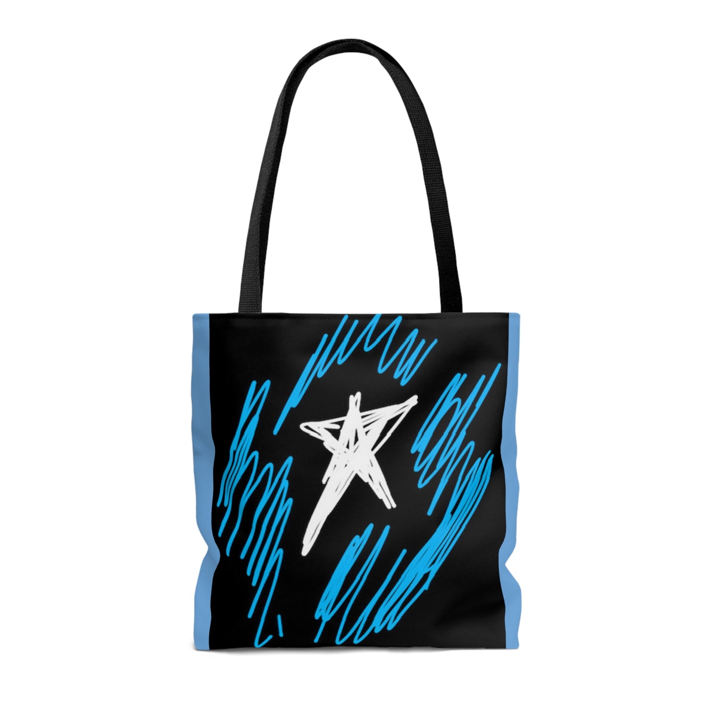 July 4th- Star Field- Tote Bag (AOP)- Black and Blue