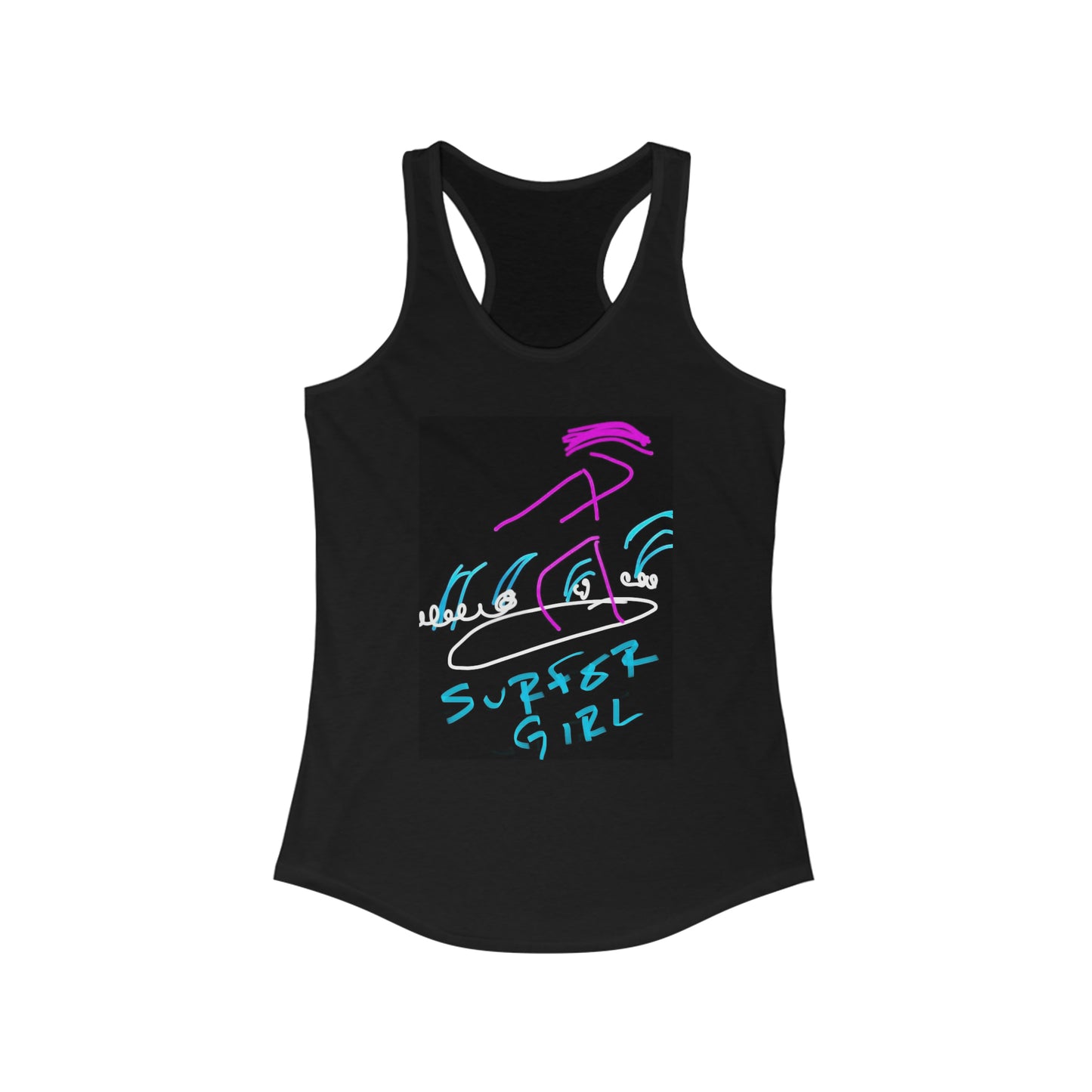 Surfer Girl- Women's Ideal Racerback Tank