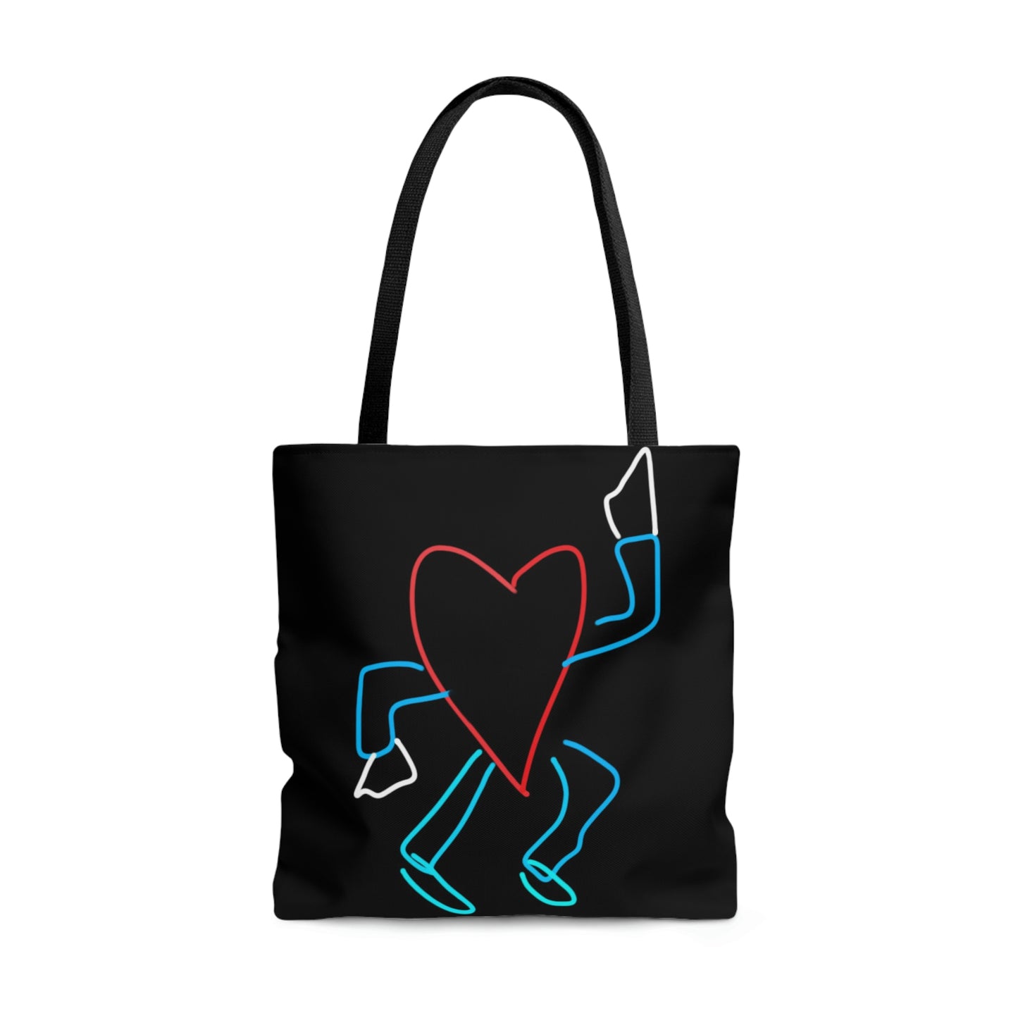 You Make My Heart Dance- Tote Bag (AOP)- Black