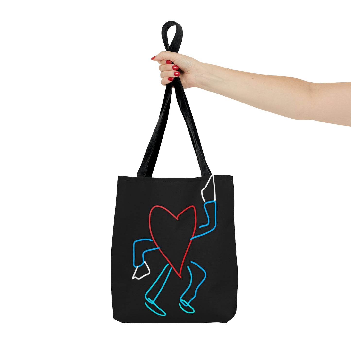 You Make My Heart Dance- Tote Bag (AOP)- Black